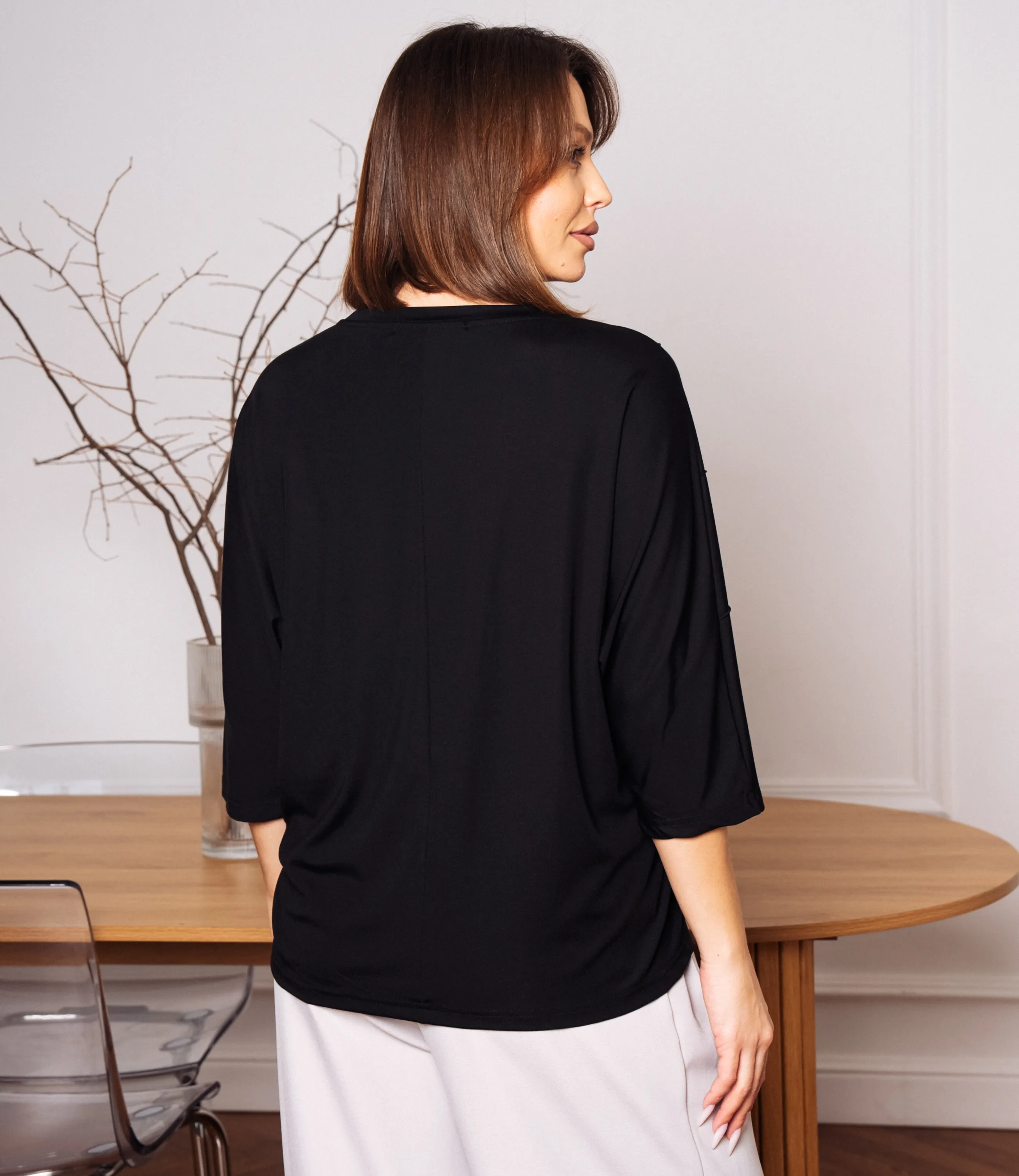 Футболка #КТ2617 (1), чёрный - фото 3