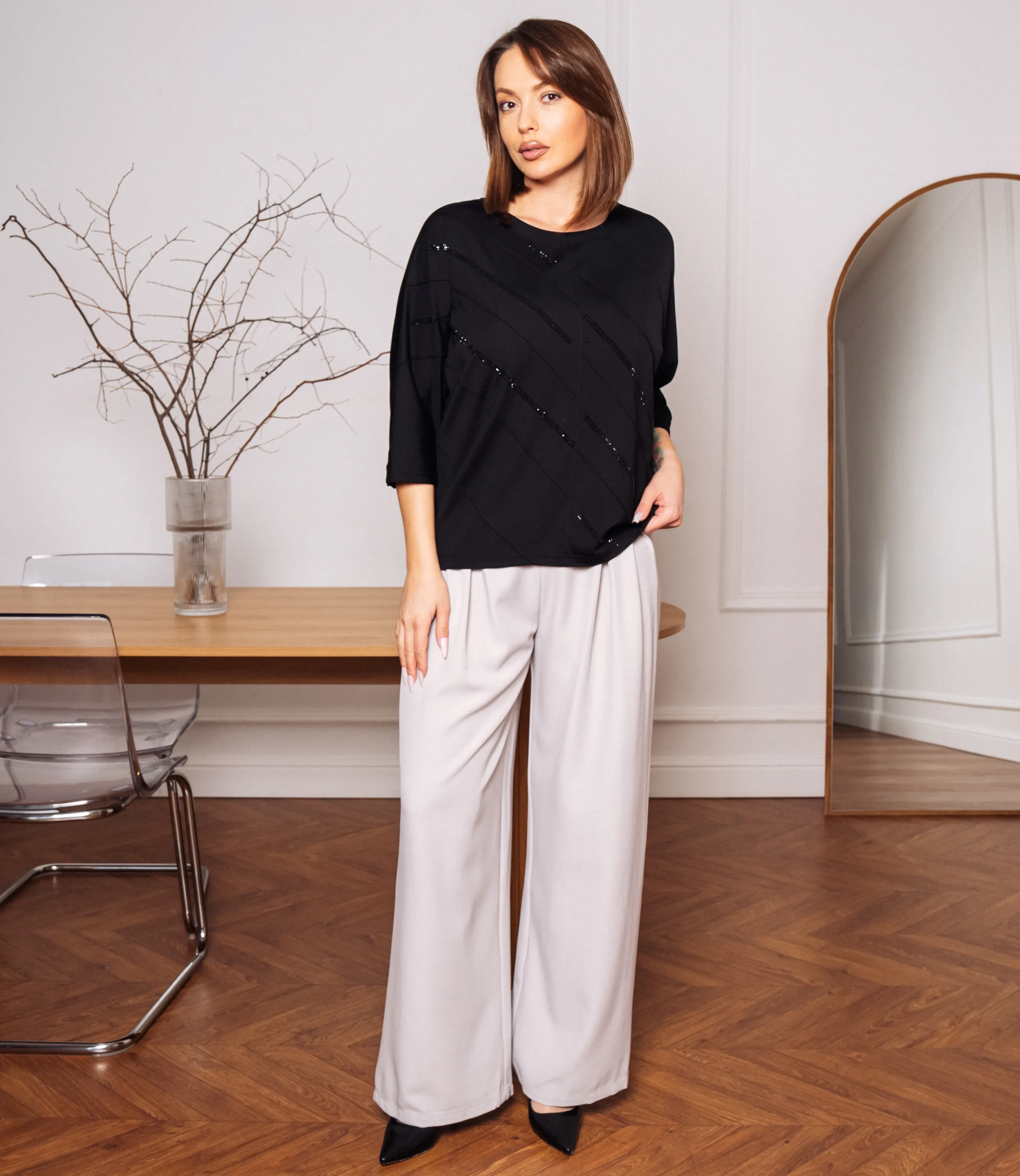 Футболка #КТ2617 (1), чёрный - фото 4