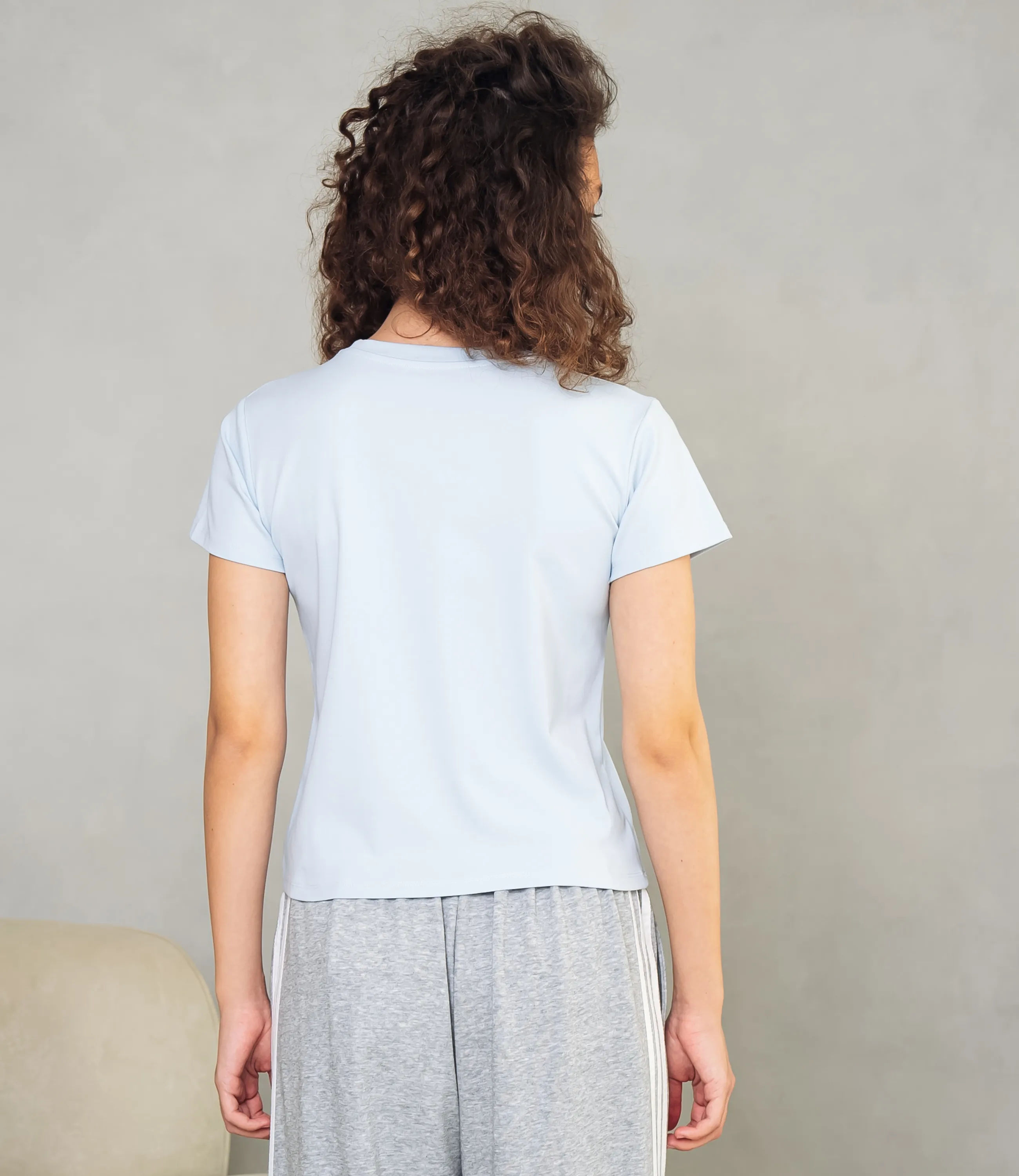 Футболка #КТ4502, голубой - фото 3