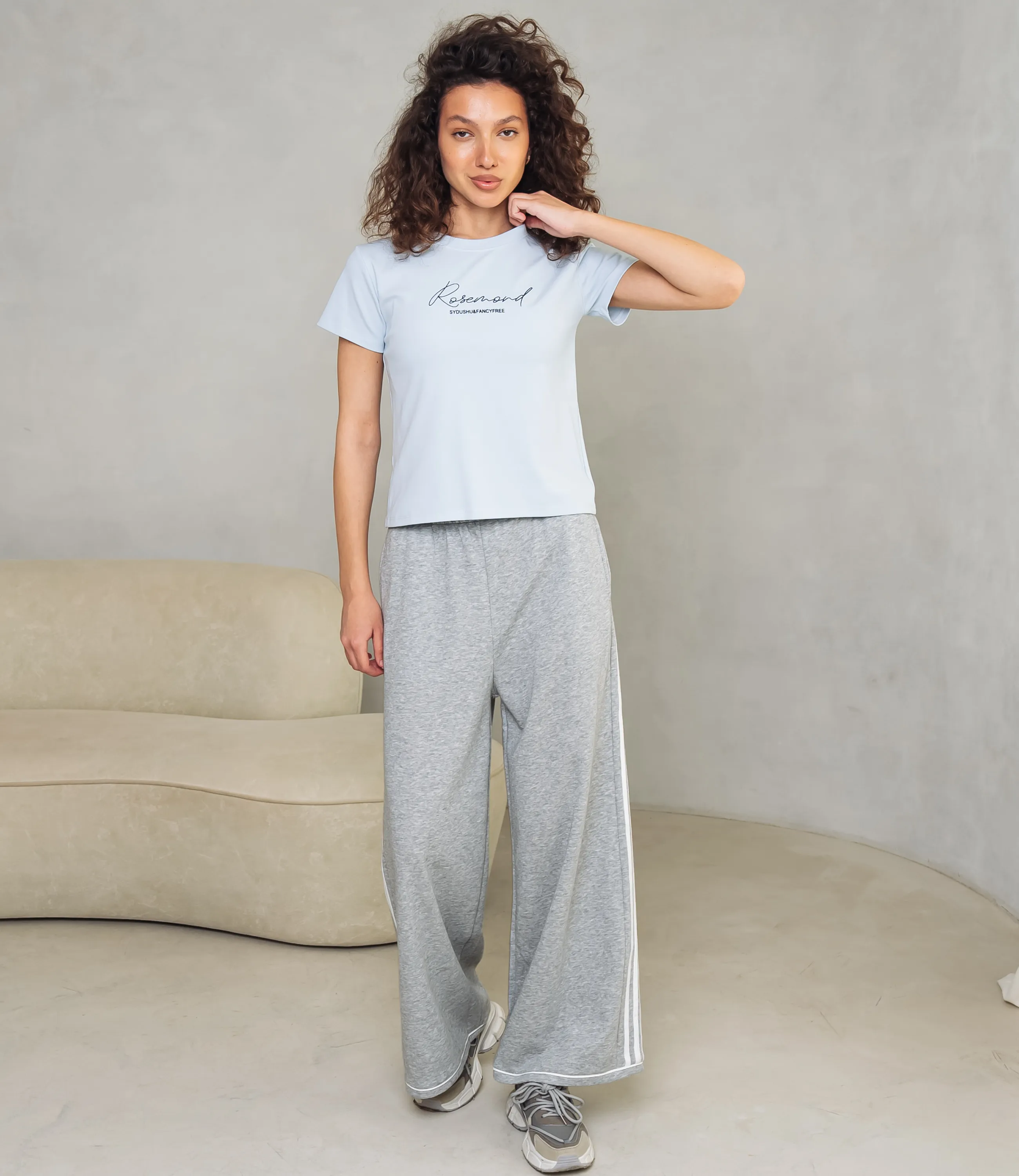 Футболка #КТ4502, голубой - фото 4