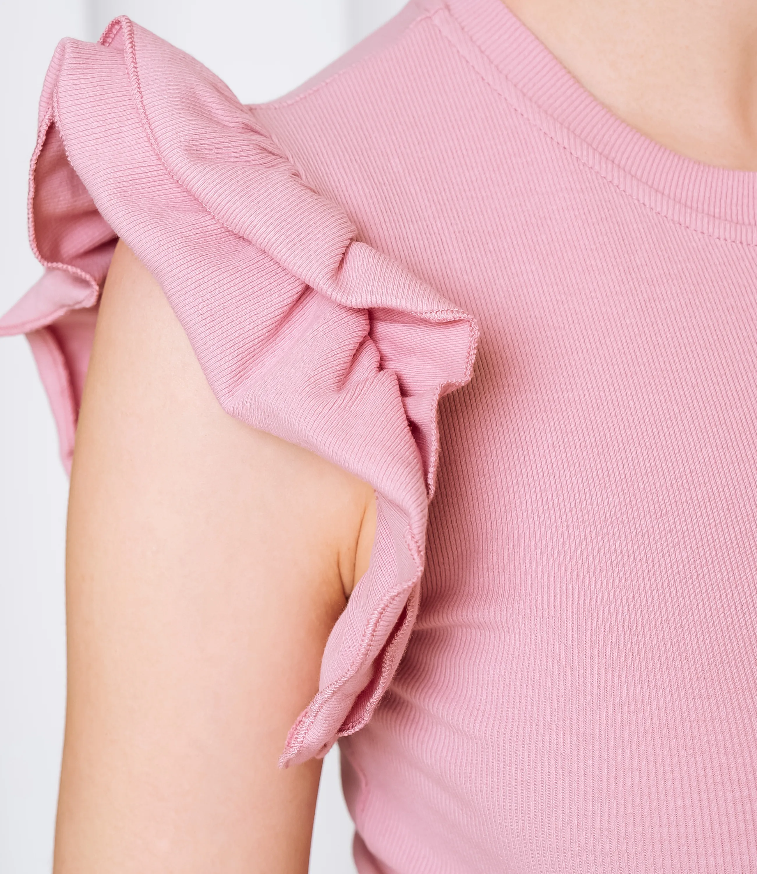 Футболка #ОКТ085006, пудровый - фото 5