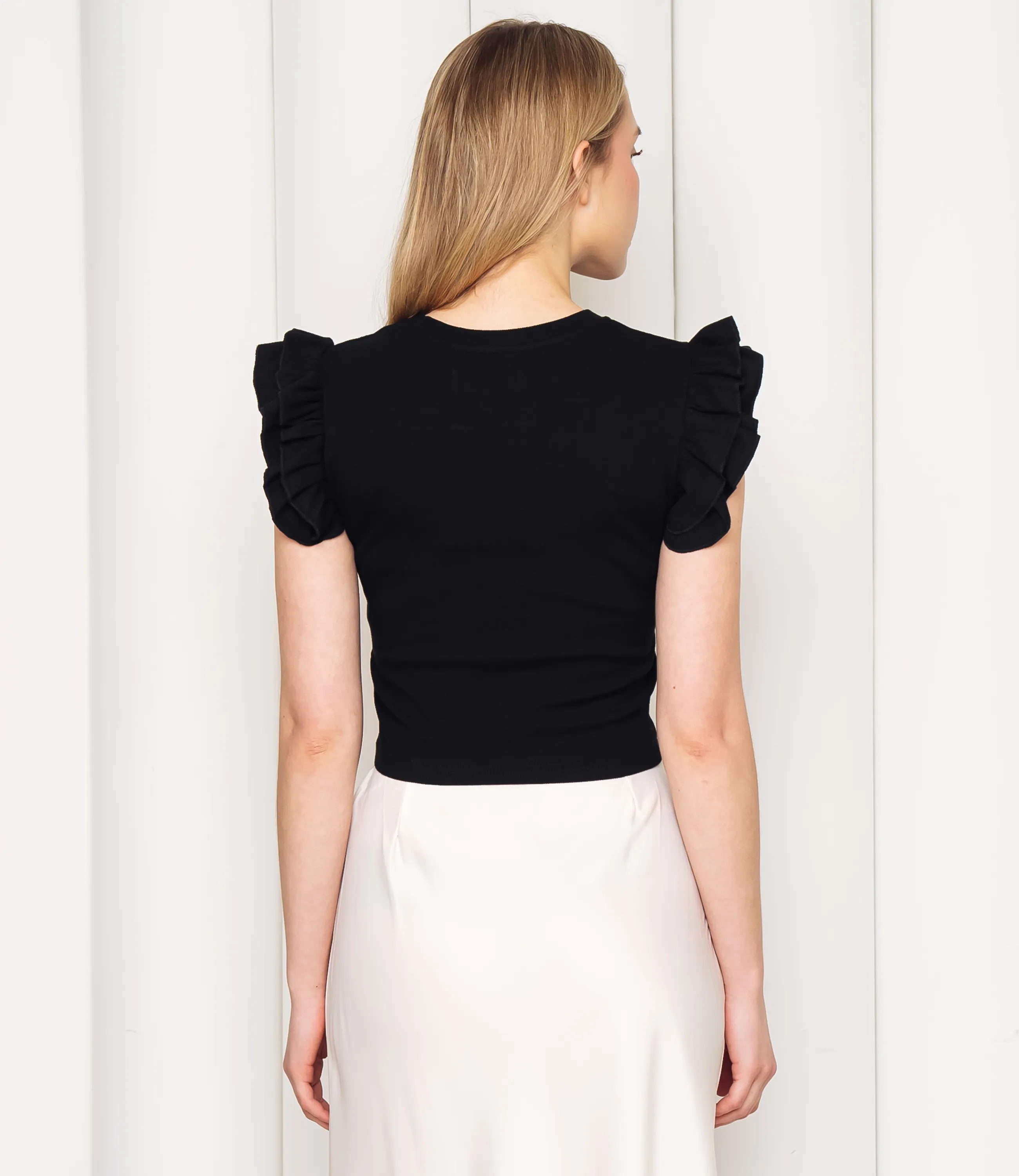 Футболка #ОКТ085006, чёрный - фото 3