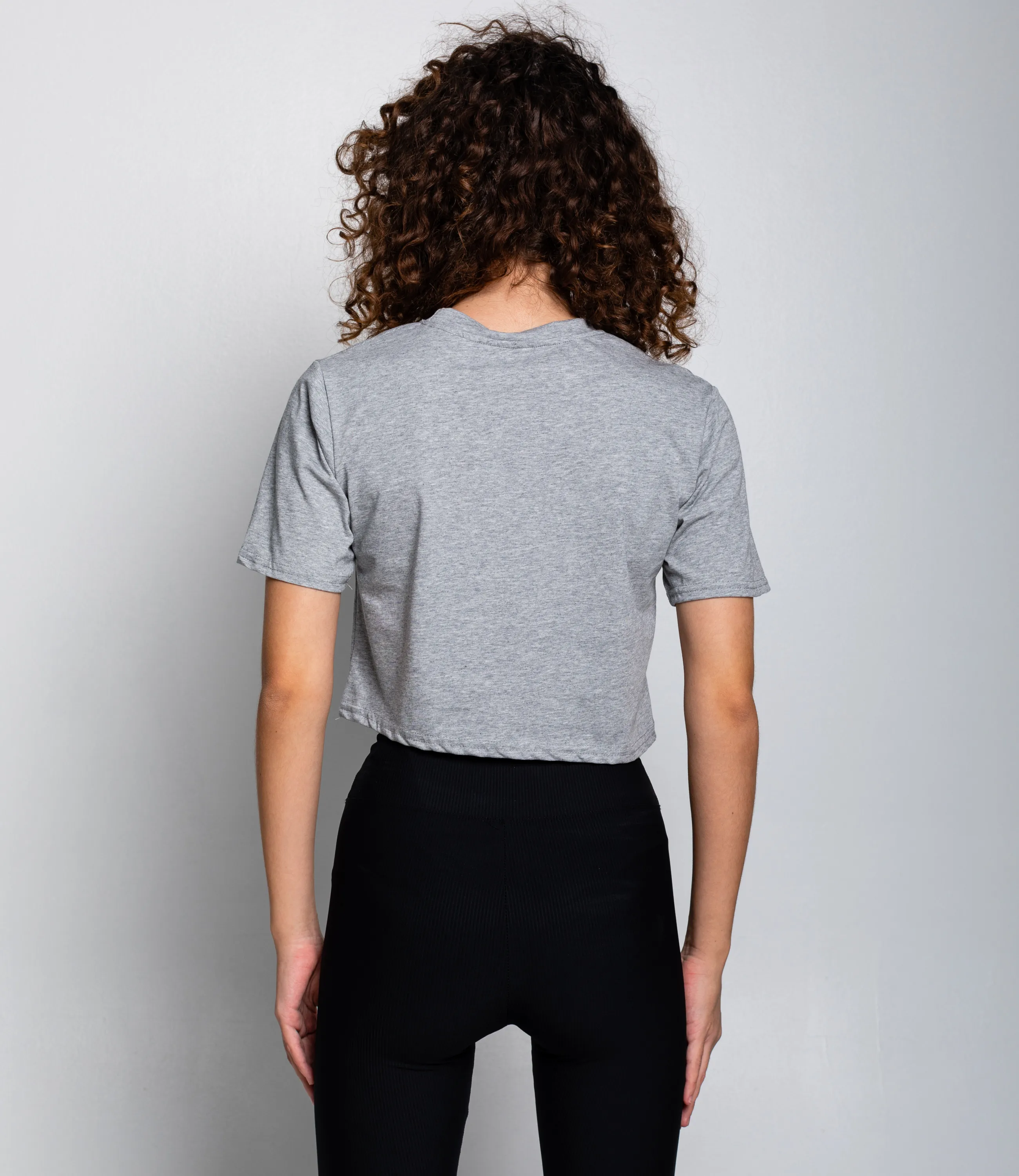 Футболка #КТ888110, серый меланж - фото 3