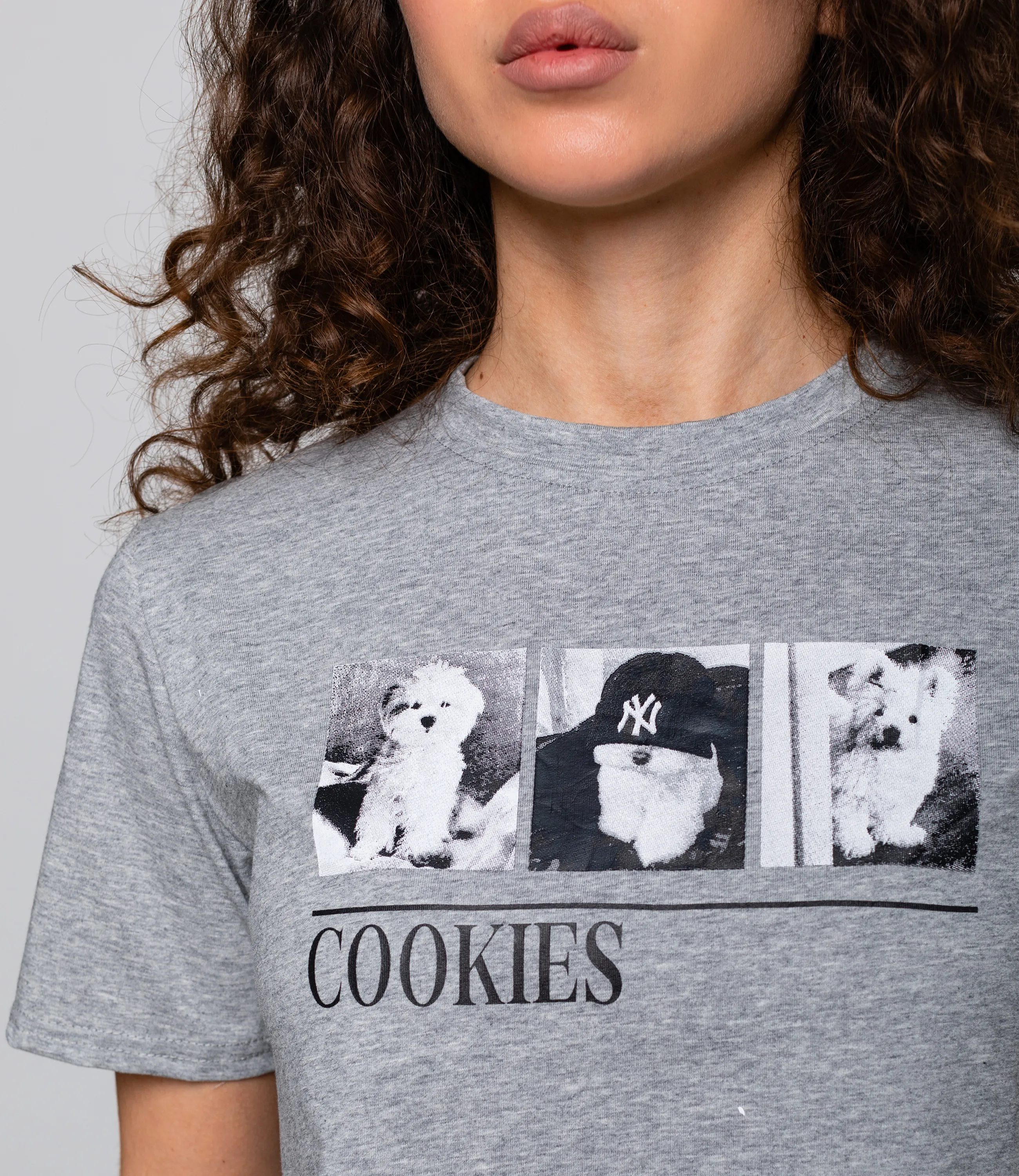 Футболка #КТ888110, серый меланж - фото 5