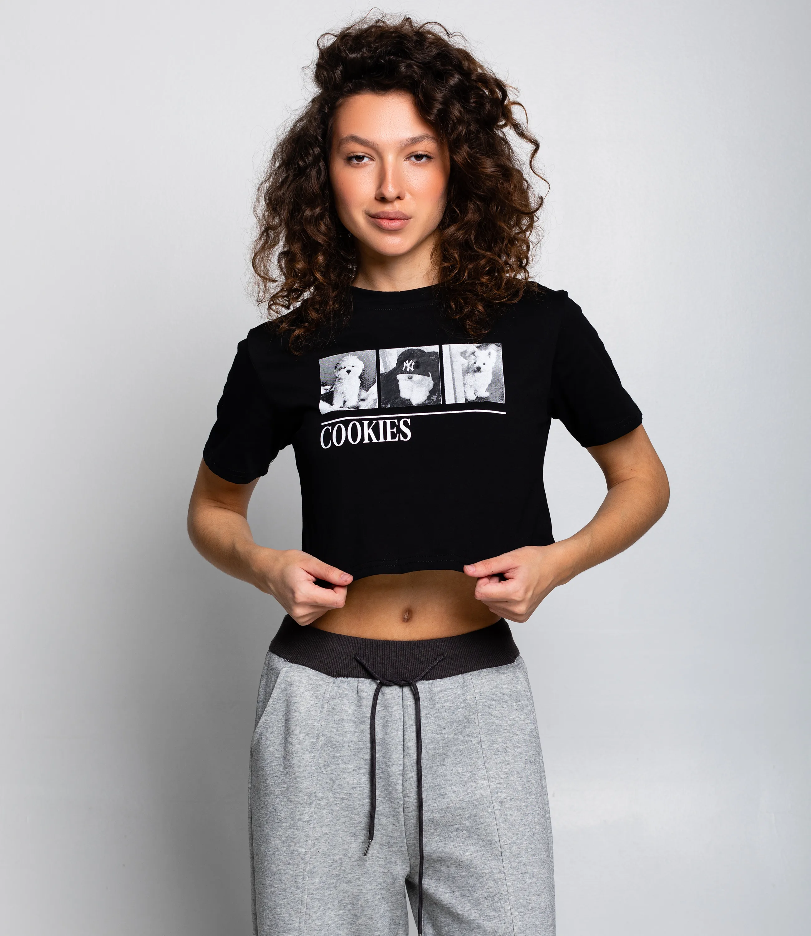 Футболка #КТ888110, чёрный - фото 1