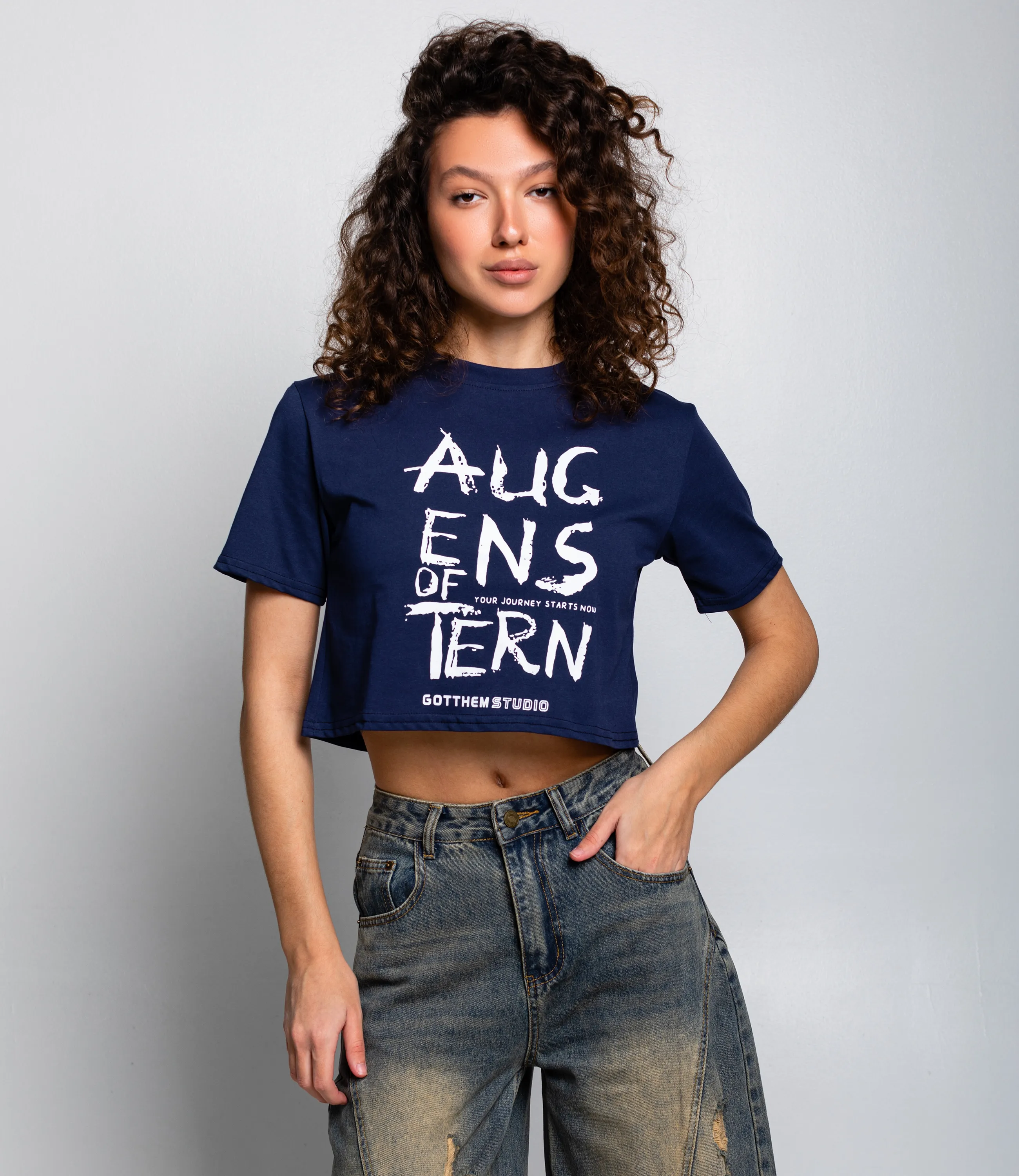 Футболка #КТ888119, синий - фото 1