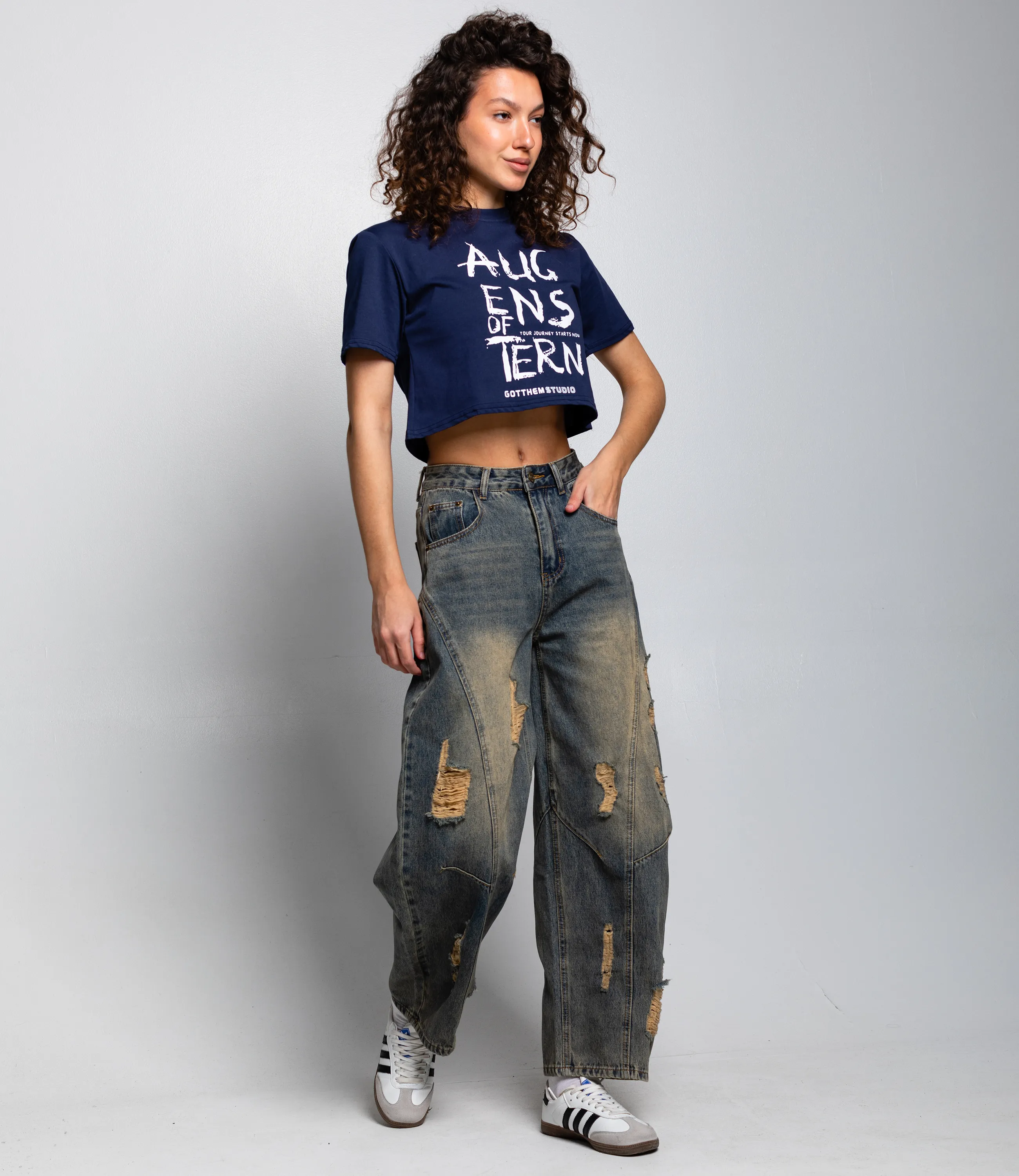 Футболка #КТ888119, синий - фото 4