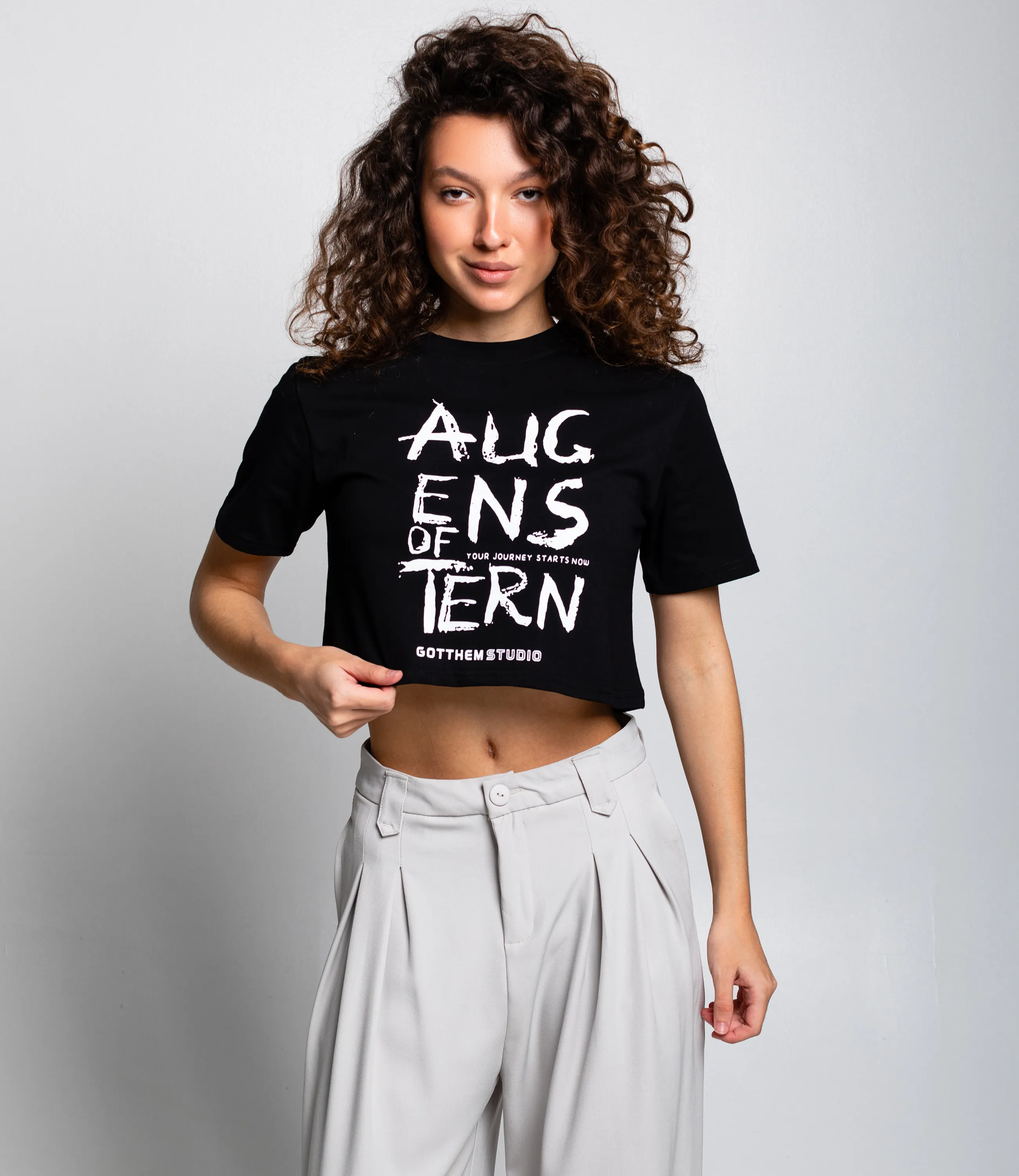 Футболка #КТ888119, чёрный - фото 1