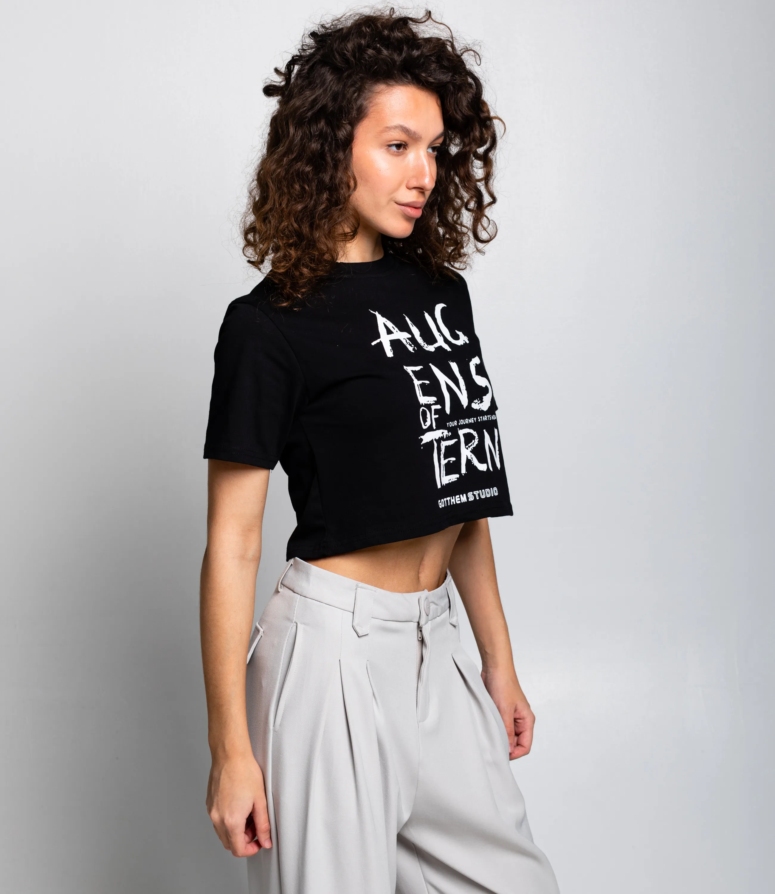 Футболка #КТ888119, чёрный - фото 2