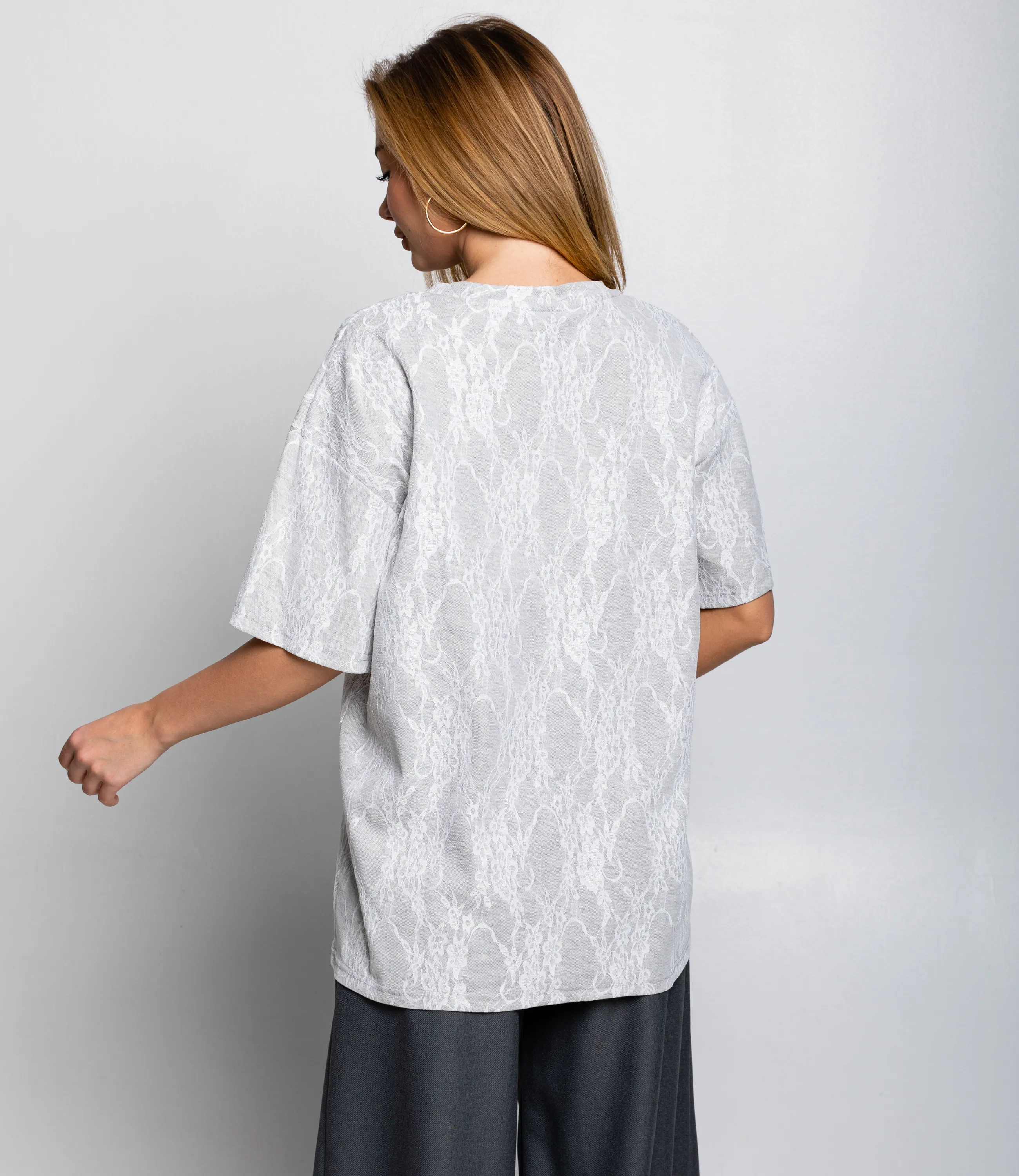 Футболка #КТ3035 (1), серый - фото 3