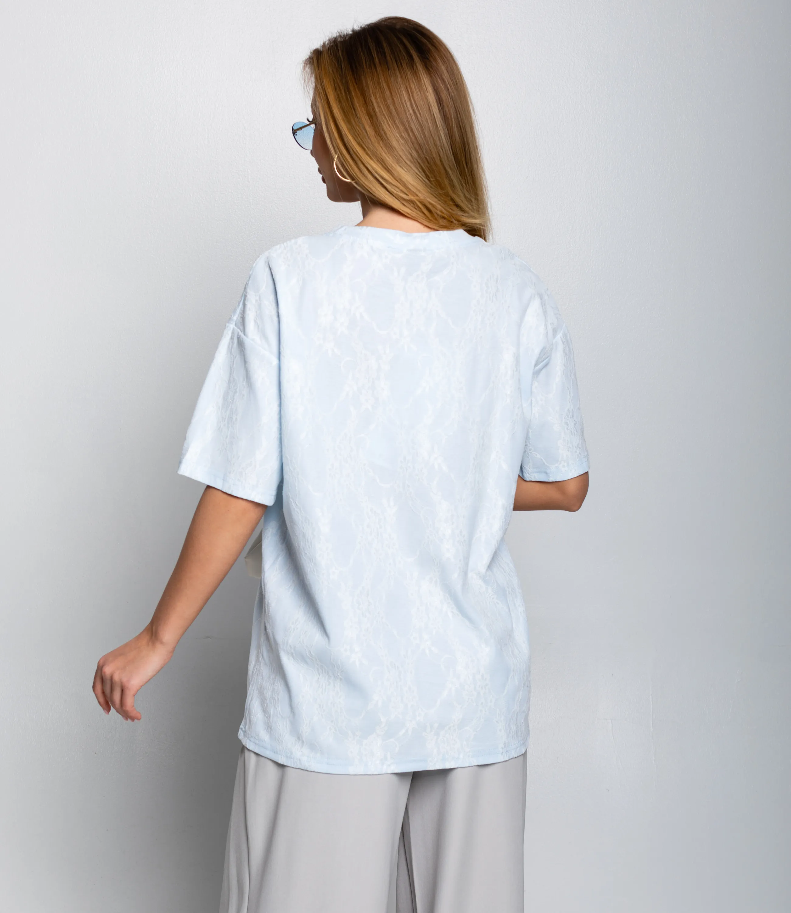 Футболка #КТ3035 (1), голубой - фото 3