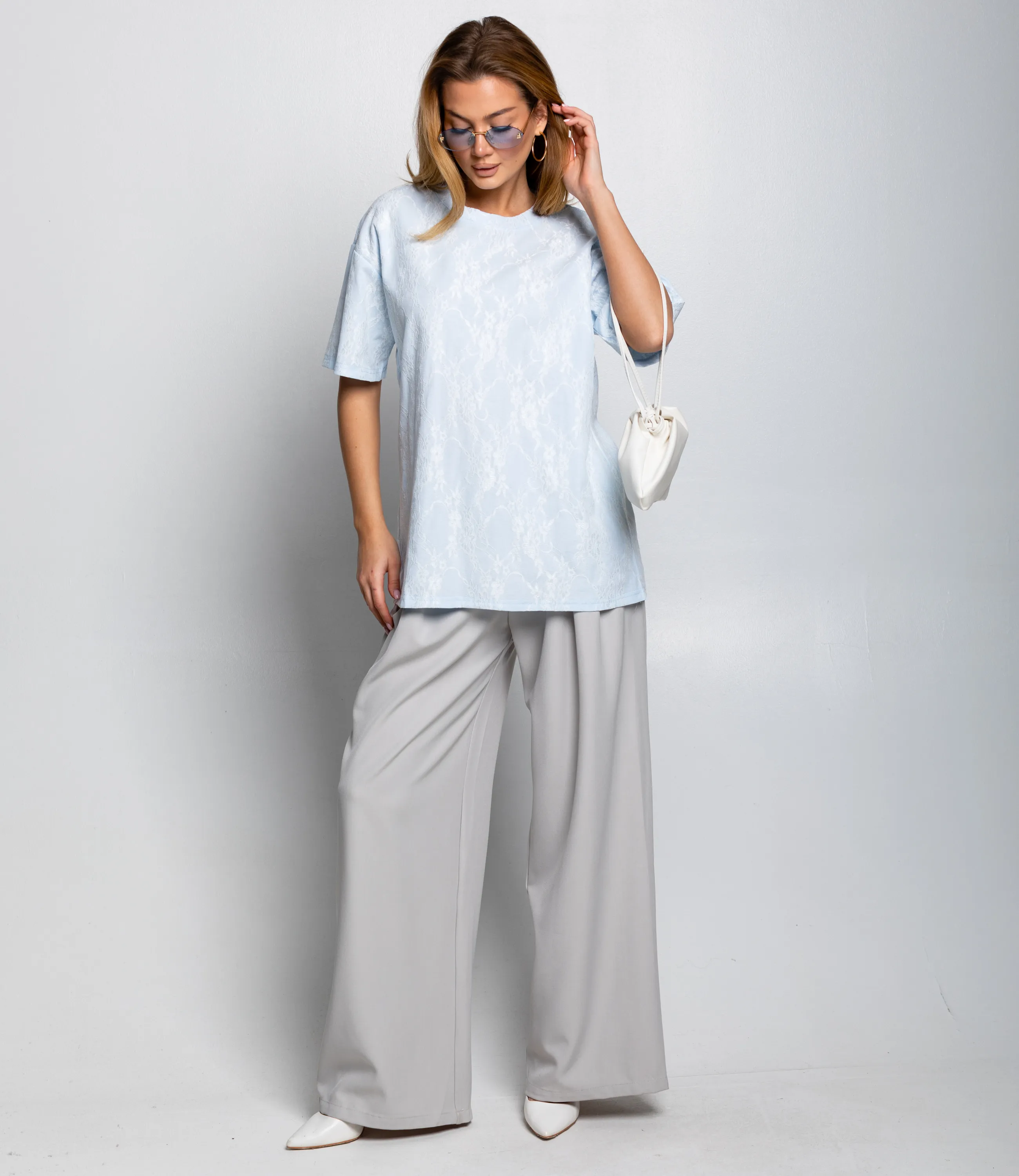 Футболка #КТ3035 (1), голубой - фото 4