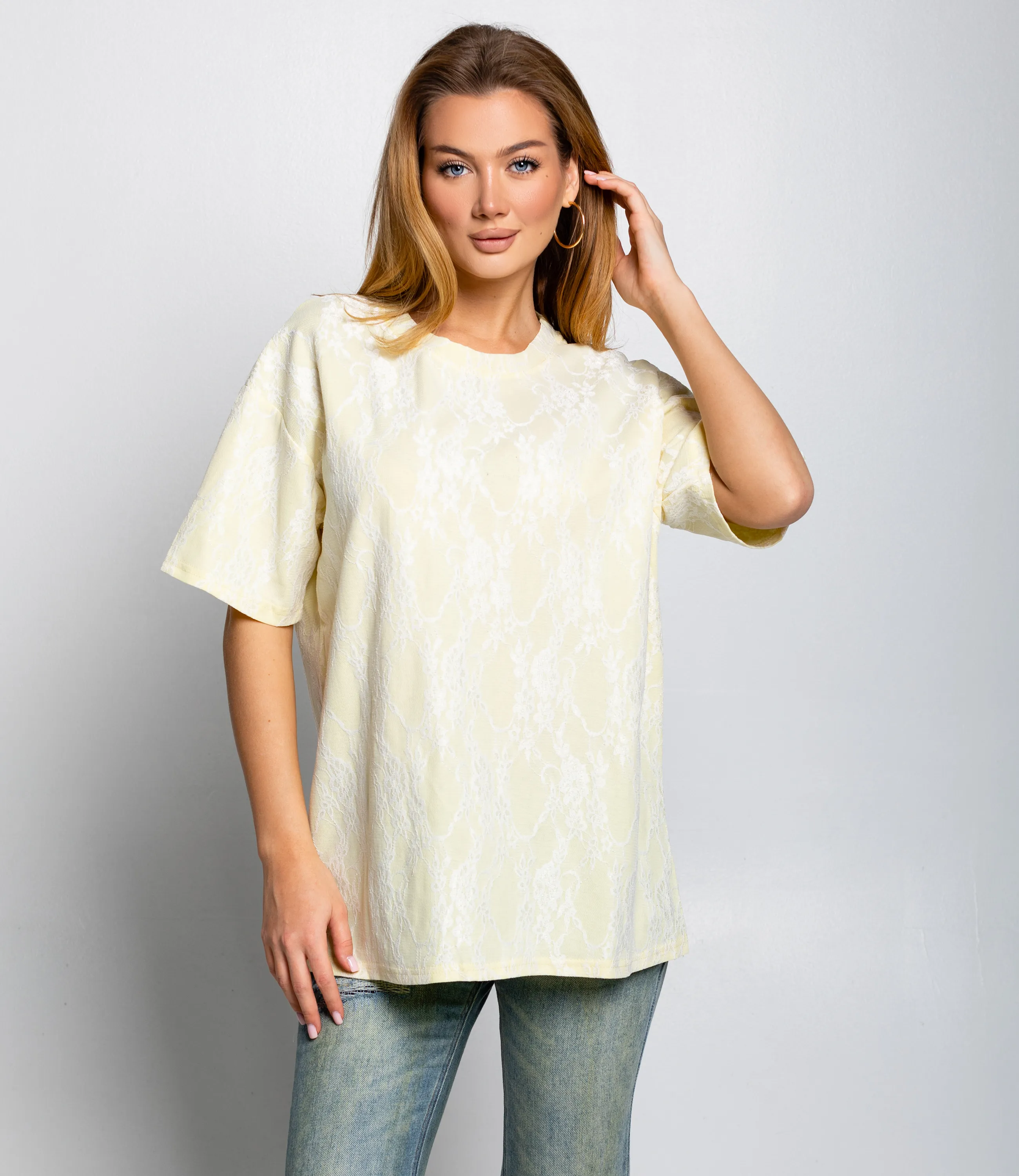 Футболка #КТ3035 (1), жёлтый - фото 1