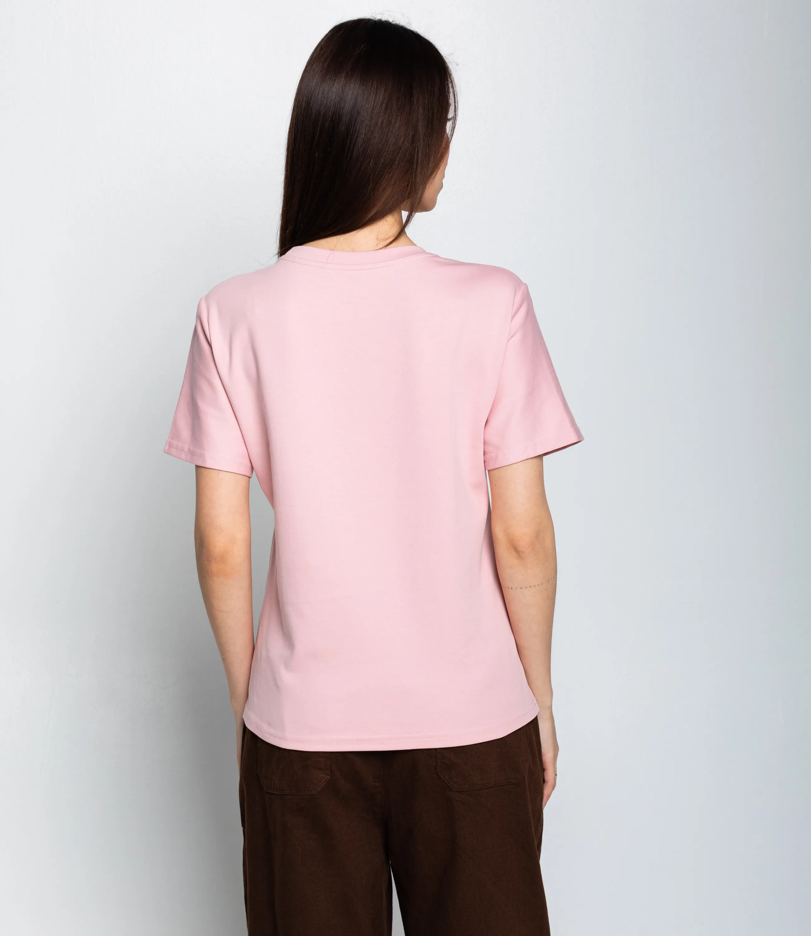 Футболка #КТ92139, пудровый - фото 3