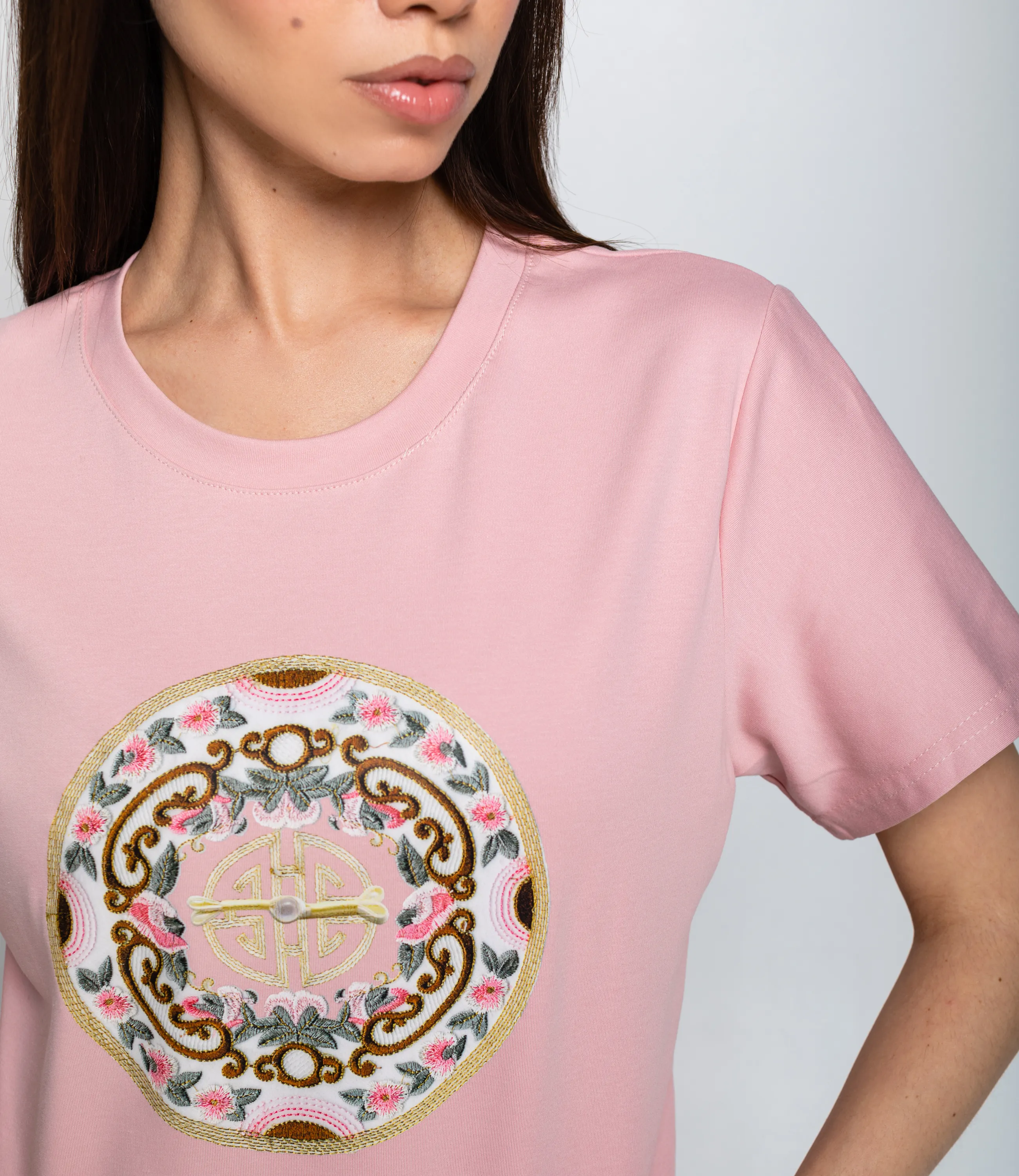 Футболка #КТ92139, пудровый - фото 5