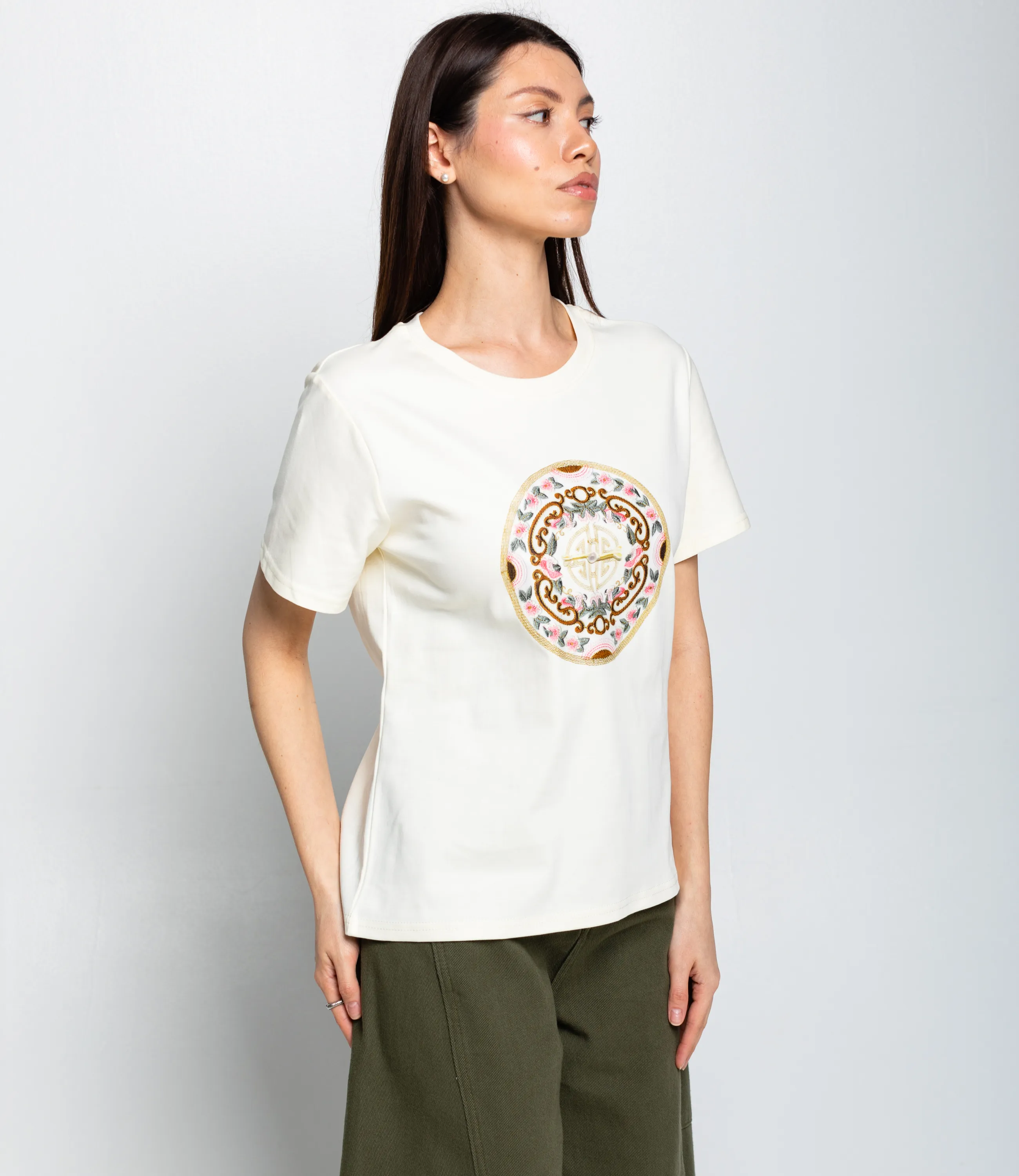 Футболка #КТ92139, кремовый - фото 2