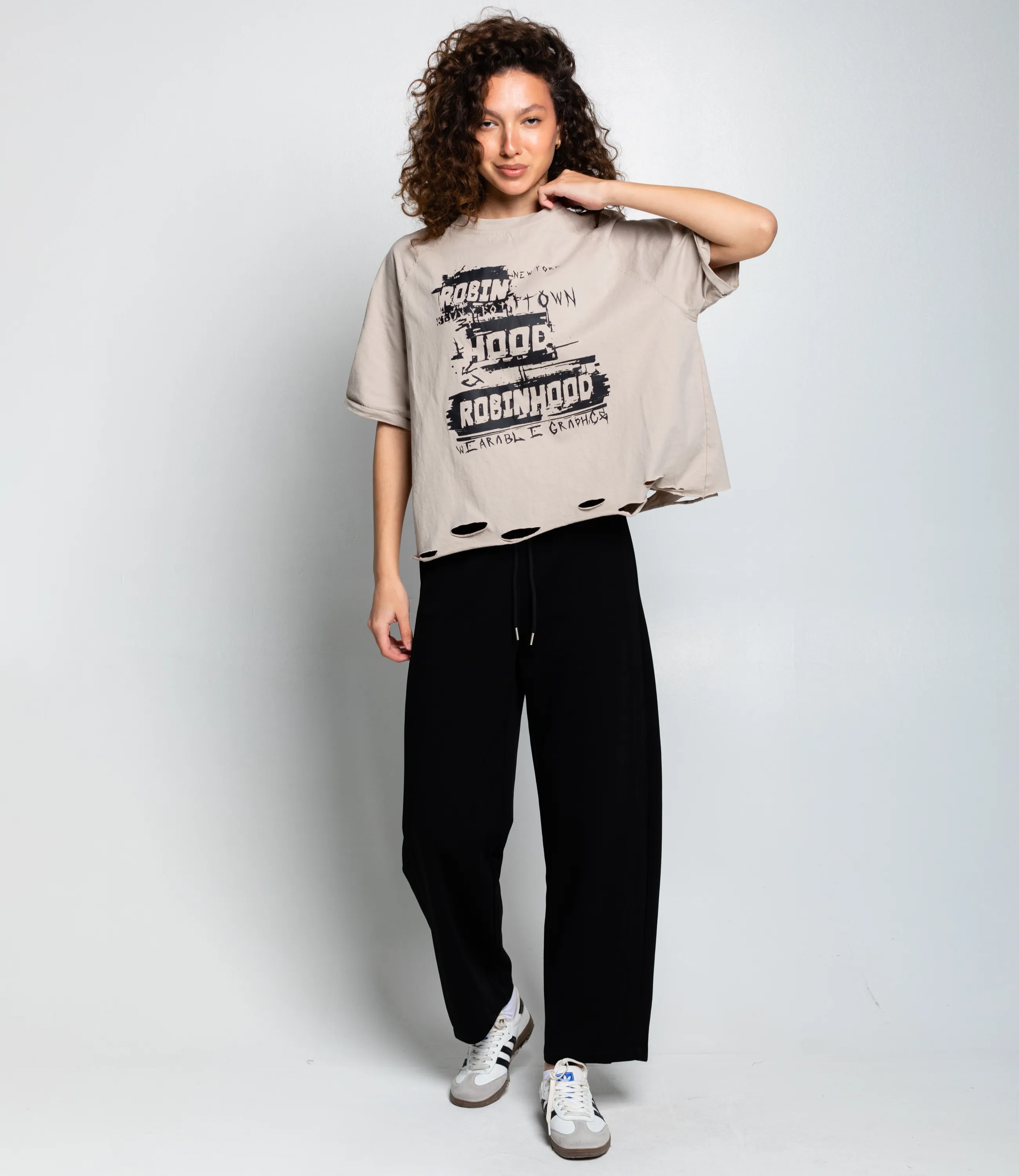 Футболка #КТ1652 (2), бежево-серый - фото 4