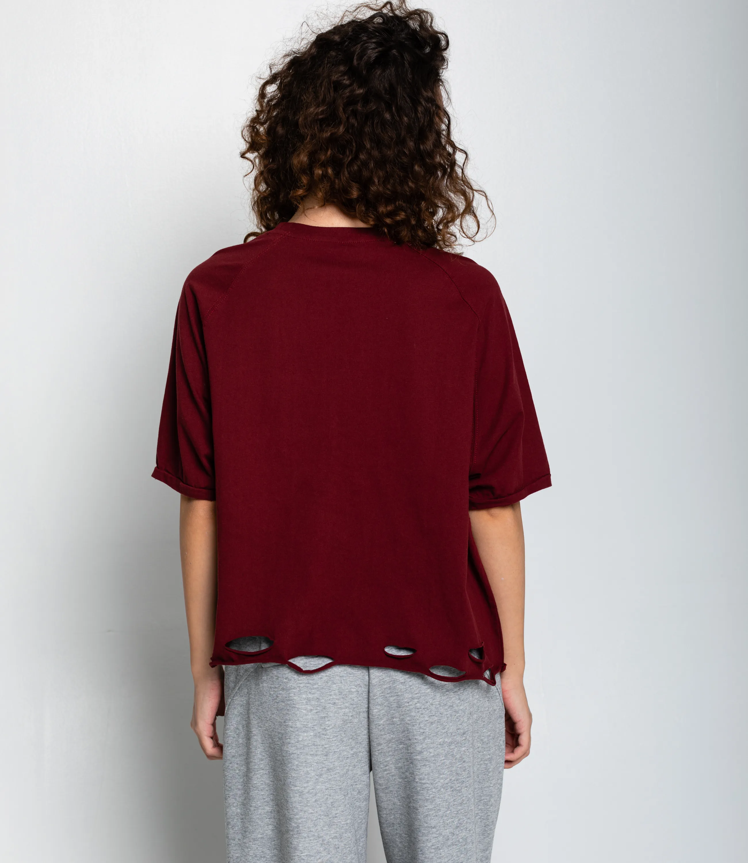 Футболка #КТ1652 (2), бордовый - фото 3