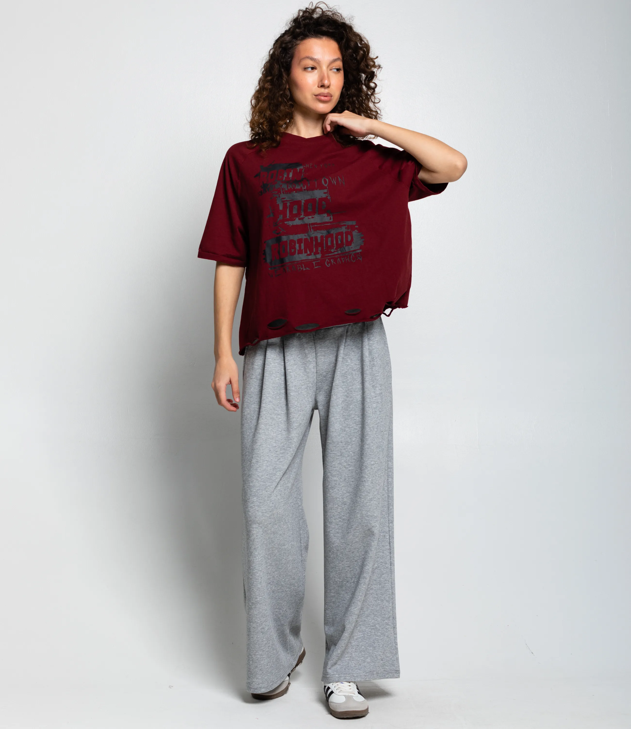 Футболка #КТ1652 (2), бордовый - фото 4