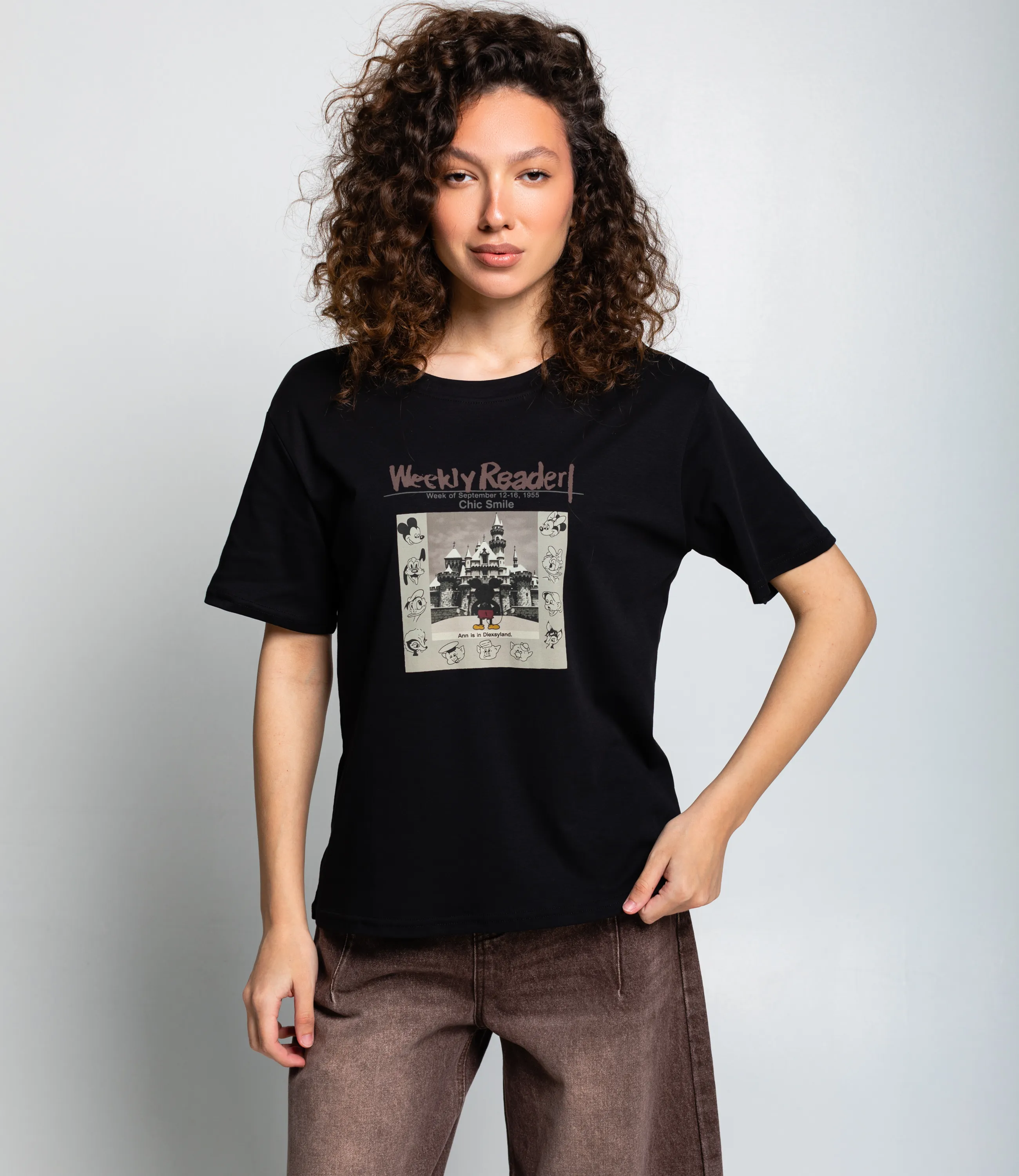 Футболка #КТ1387, чёрный - фото 1