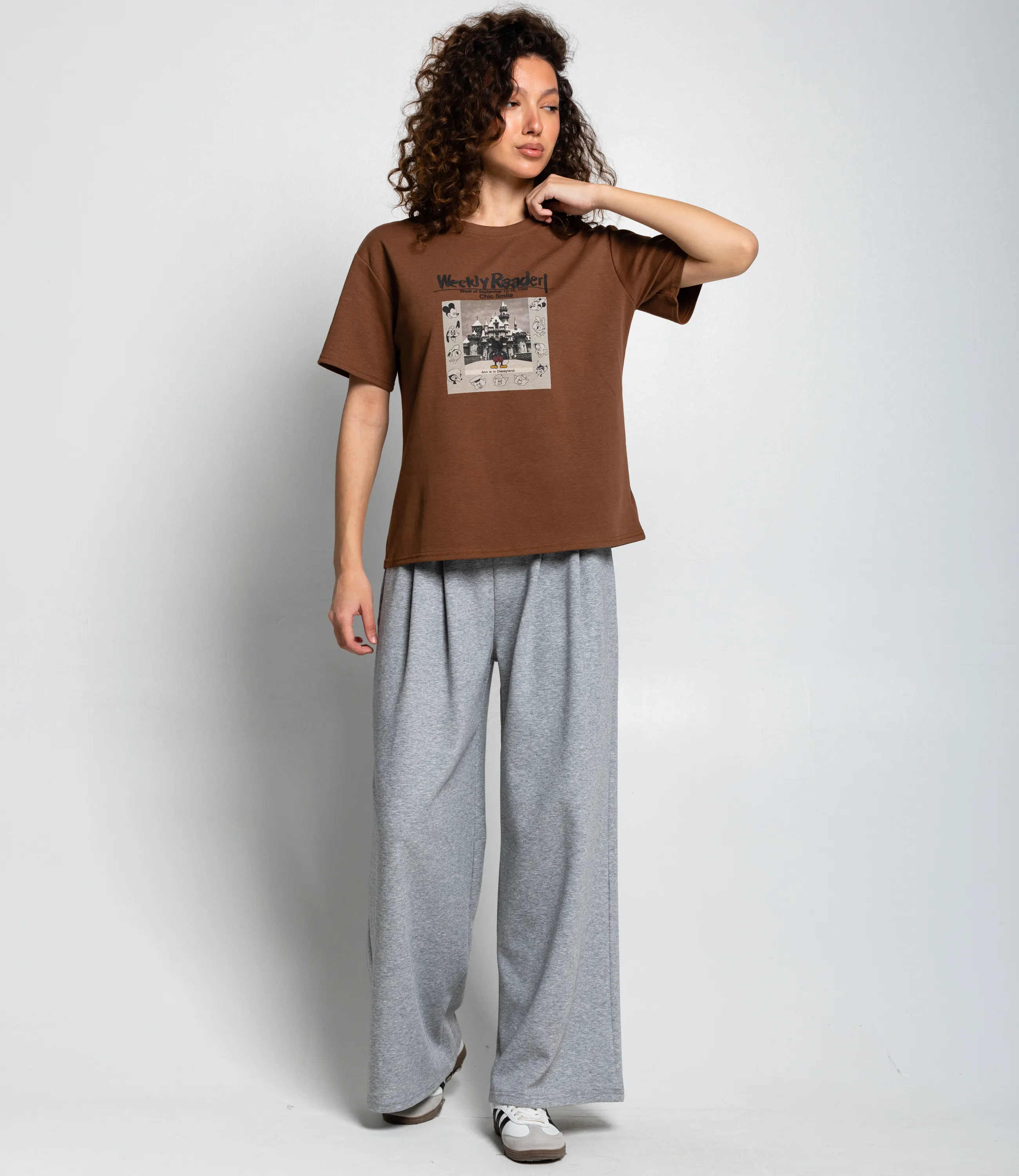 Футболка #КТ1387, коричневый - фото 4