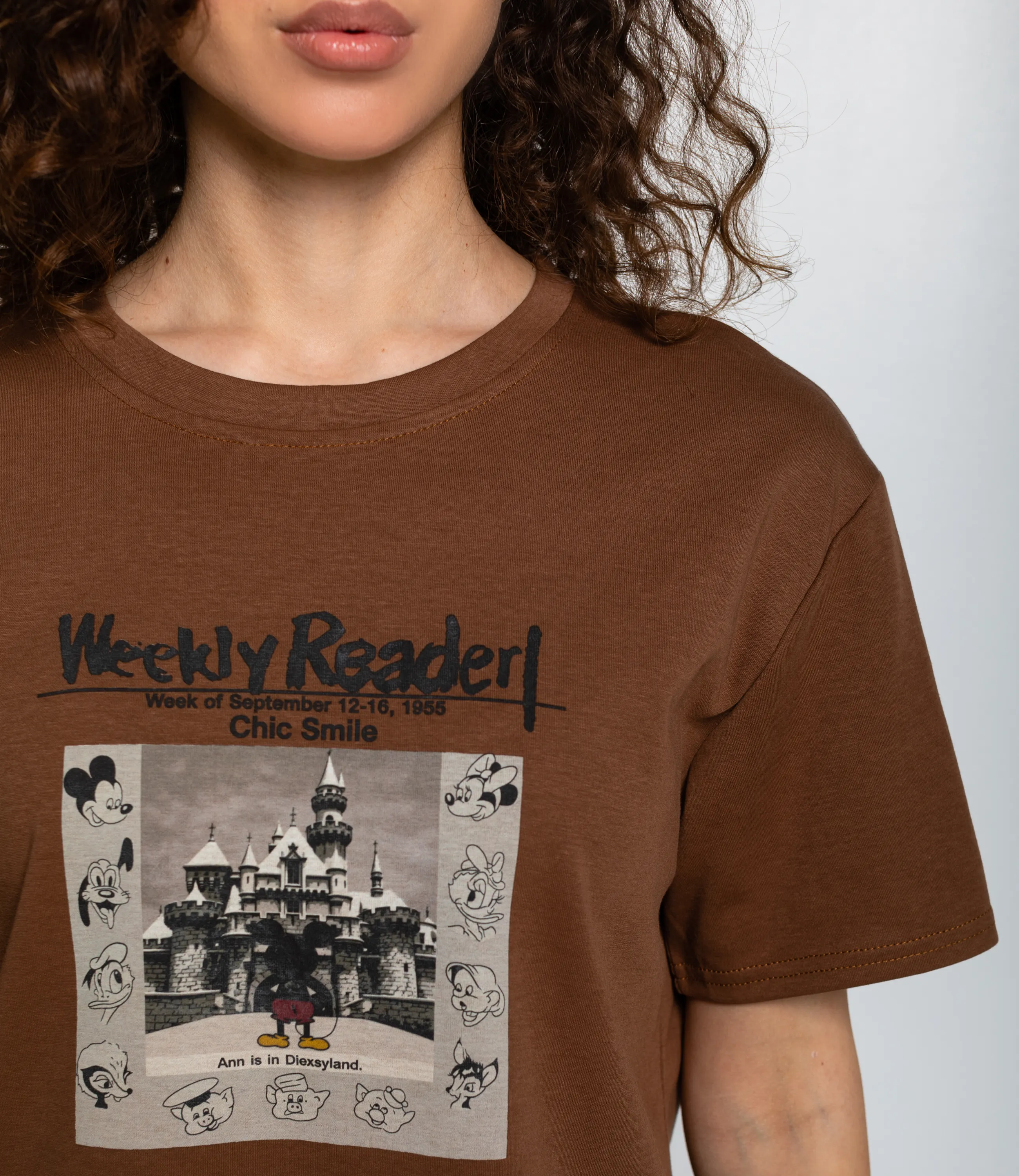 Футболка #КТ1387, коричневый - фото 5