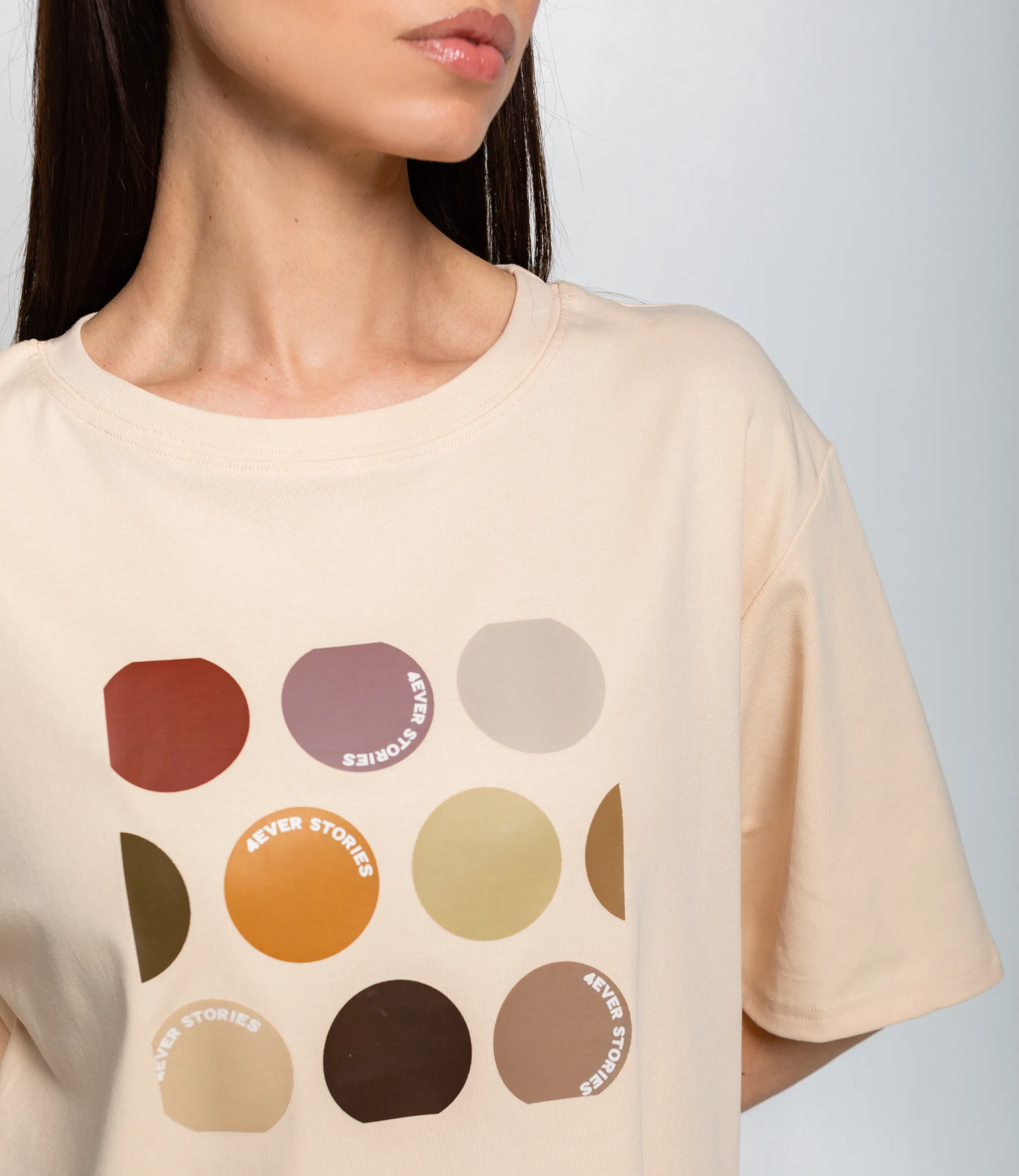 Футболка #КТ6239, светло-бежевый - фото 5