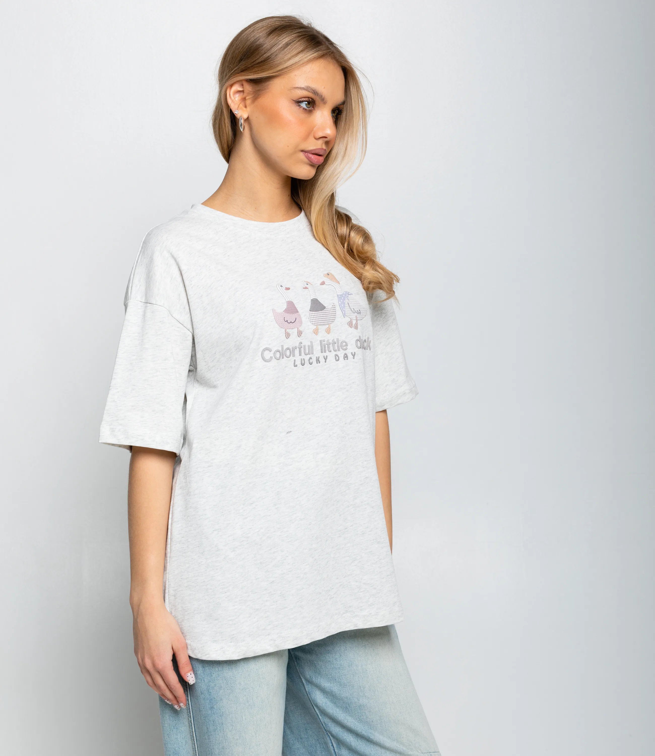 Футболка #КТ8802 (8), светло-серый меланж - фото 2