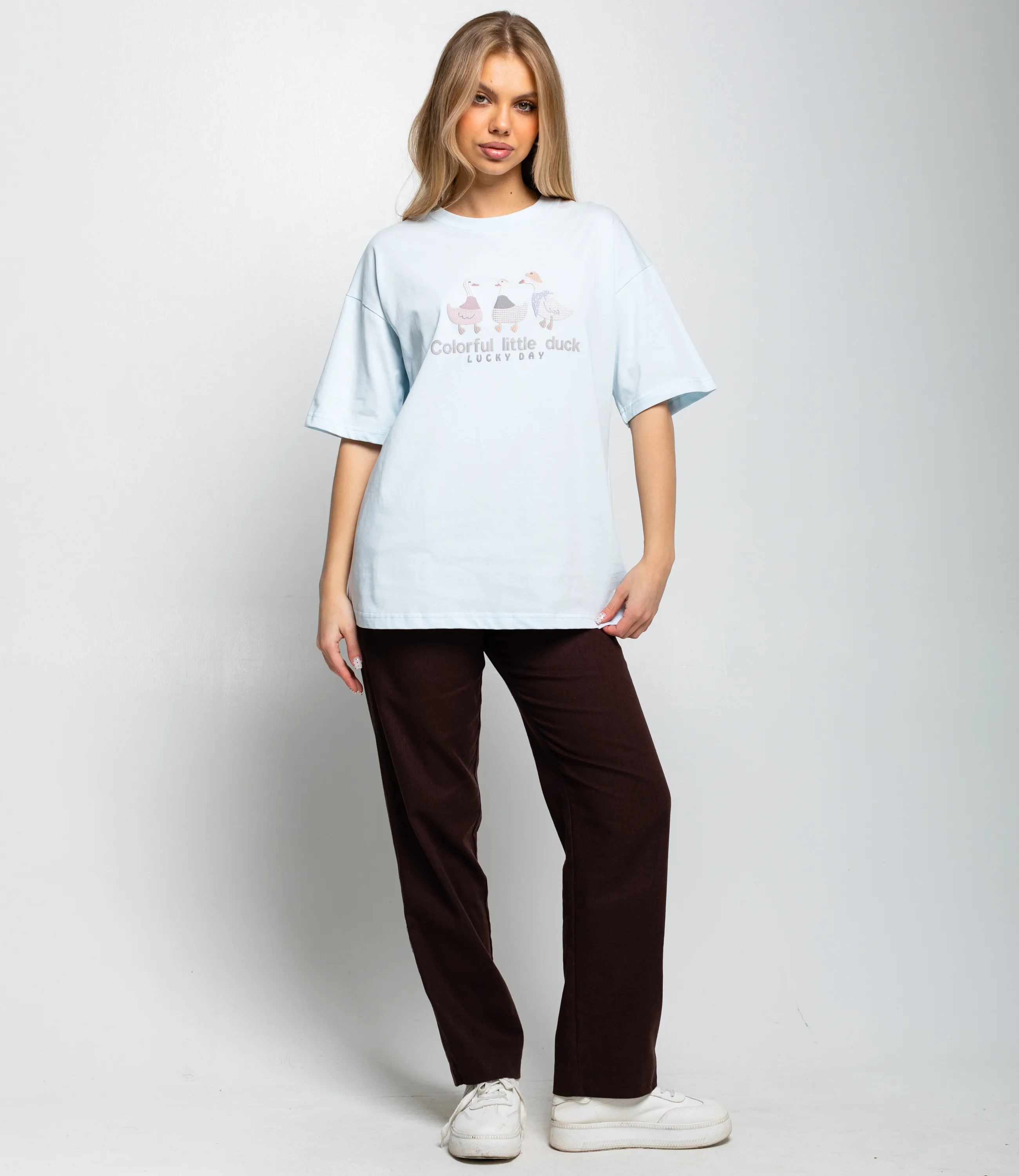 Футболка #КТ8802 (8), светло-голубой - фото 4