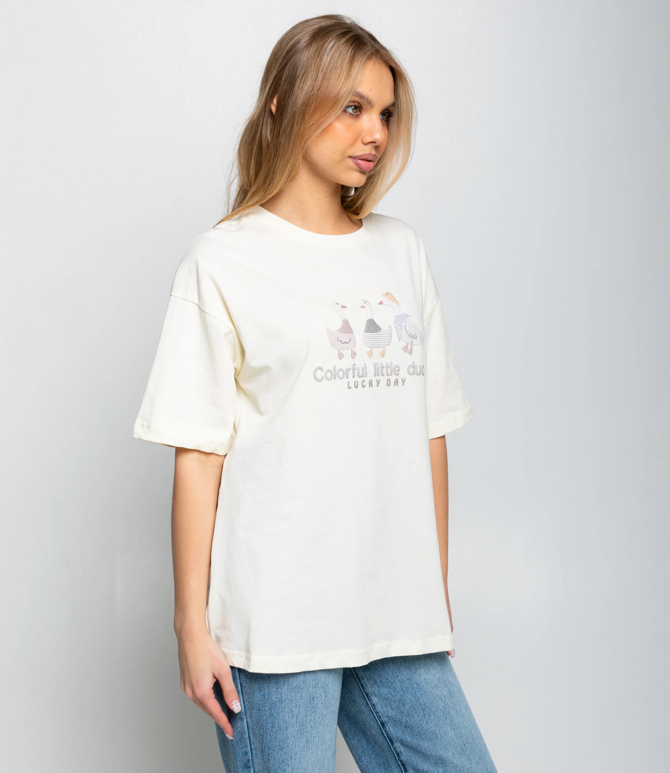 Футболка #КТ8802 (8), кремовый - фото 2