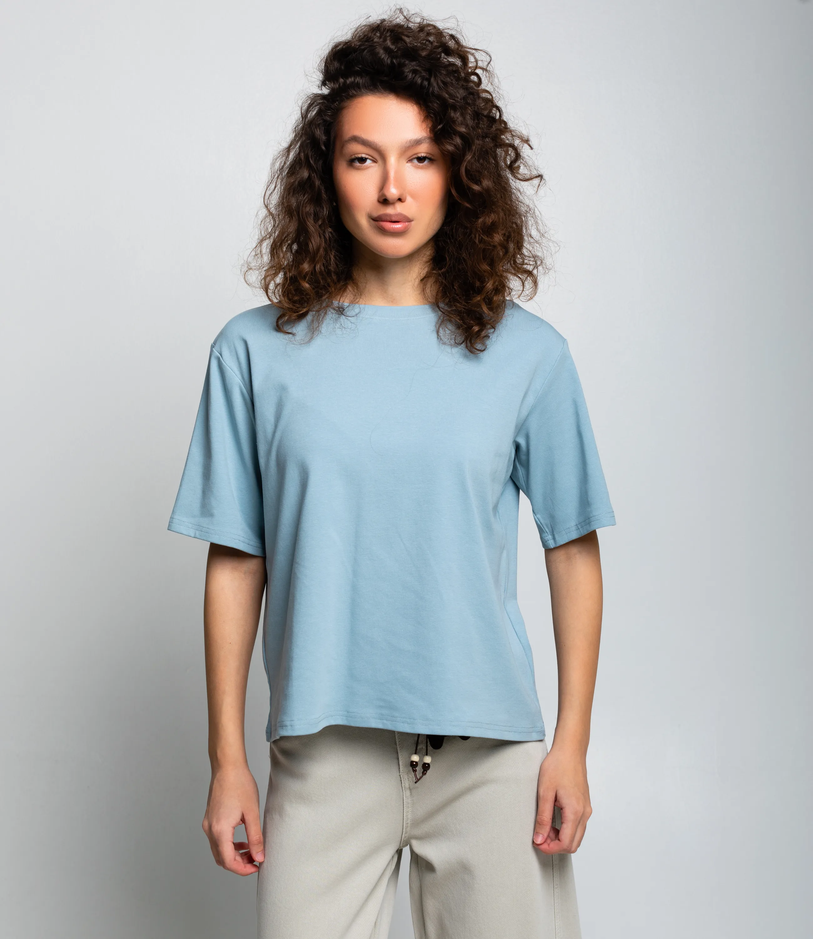 Футболка #КТ1031 (1), индиго - фото 1