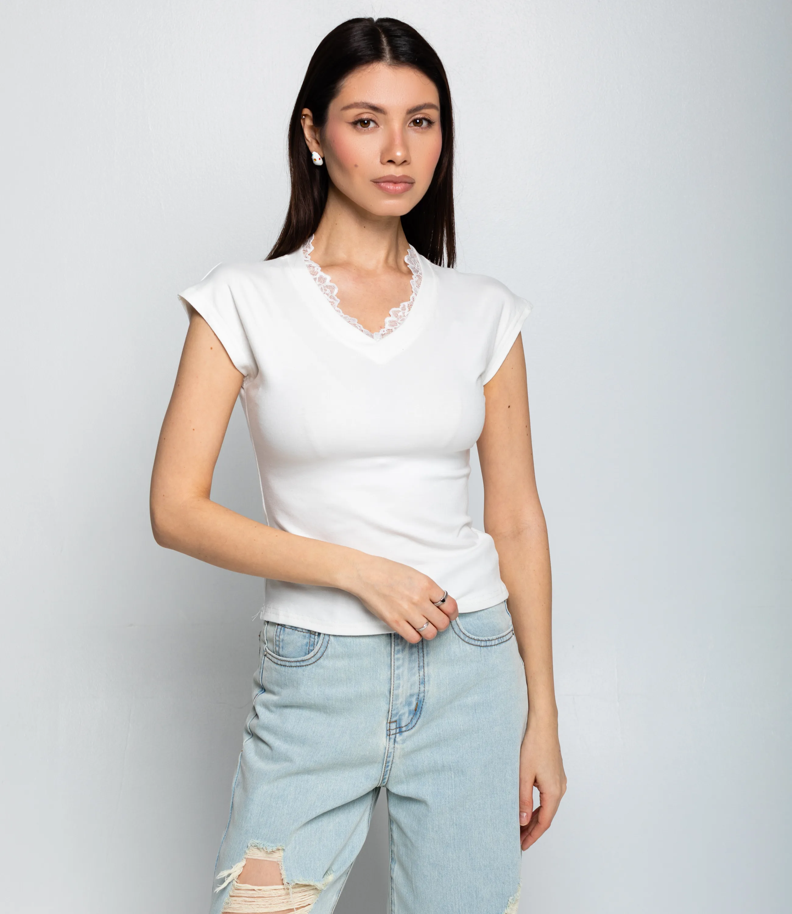 Футболка #КТ6858 (2), молочный - фото 1