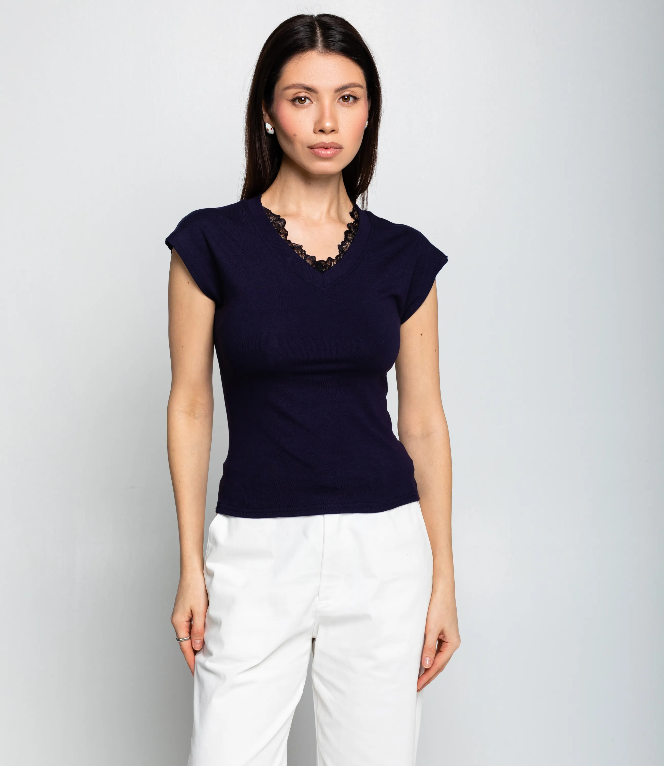 Футболка #КТ6858 (2), тёмно-синий - фото 1