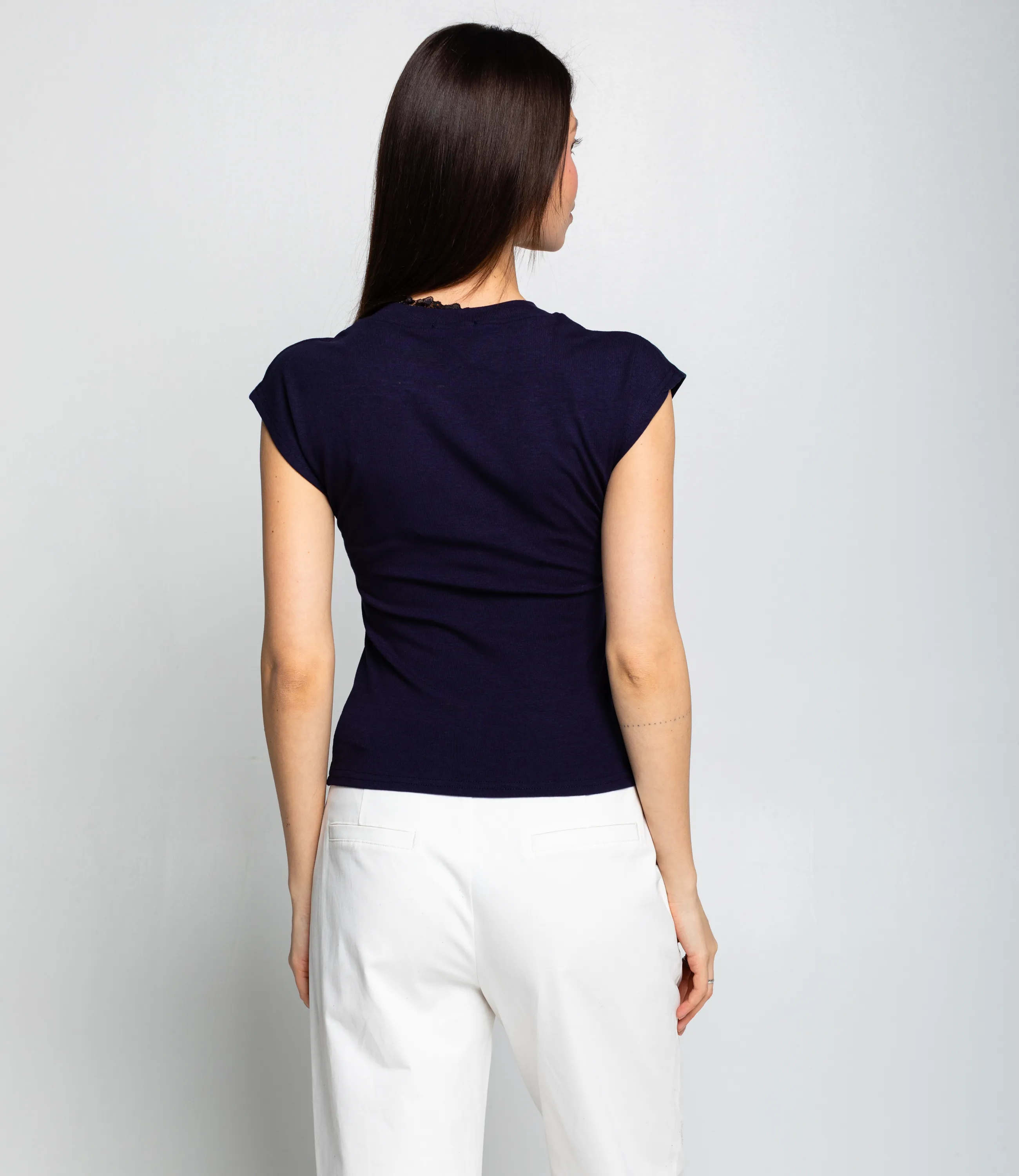 Футболка #КТ6858 (2), тёмно-синий - фото 3