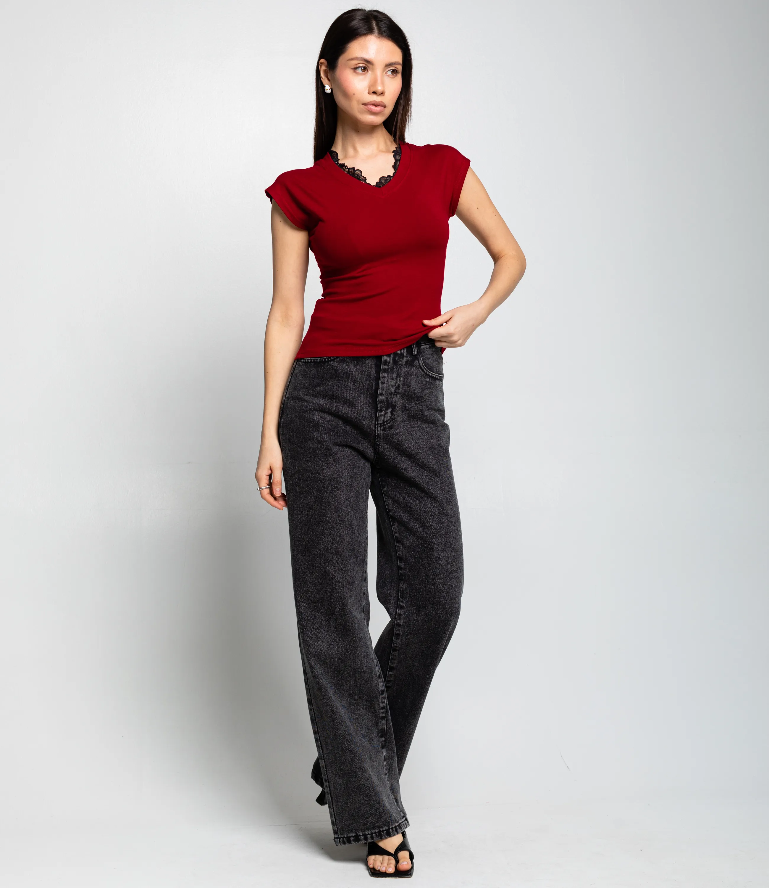 Футболка #КТ6858 (2), бордовый - фото 4