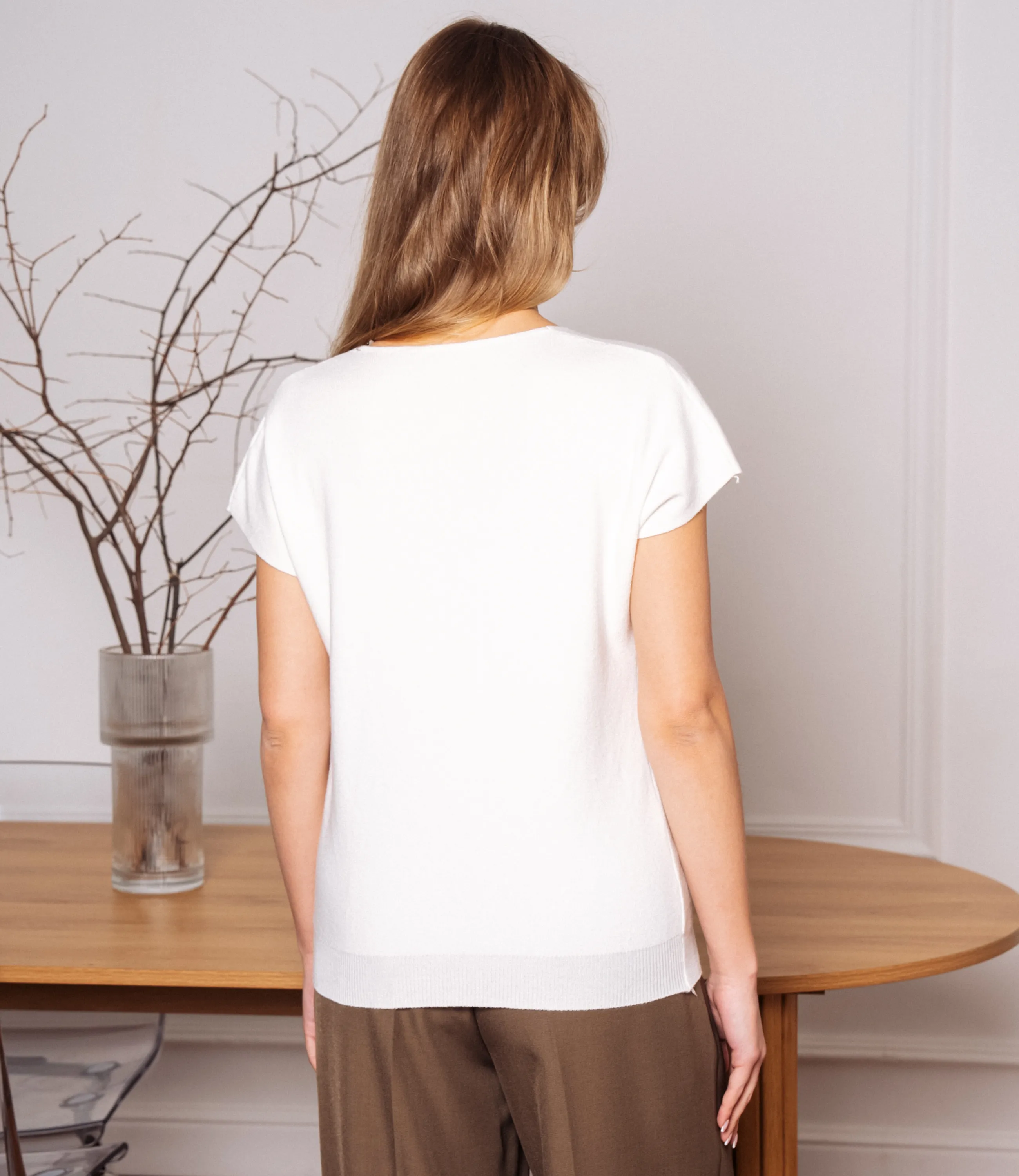 Футболка #КТ6010 (3), белый - фото 3