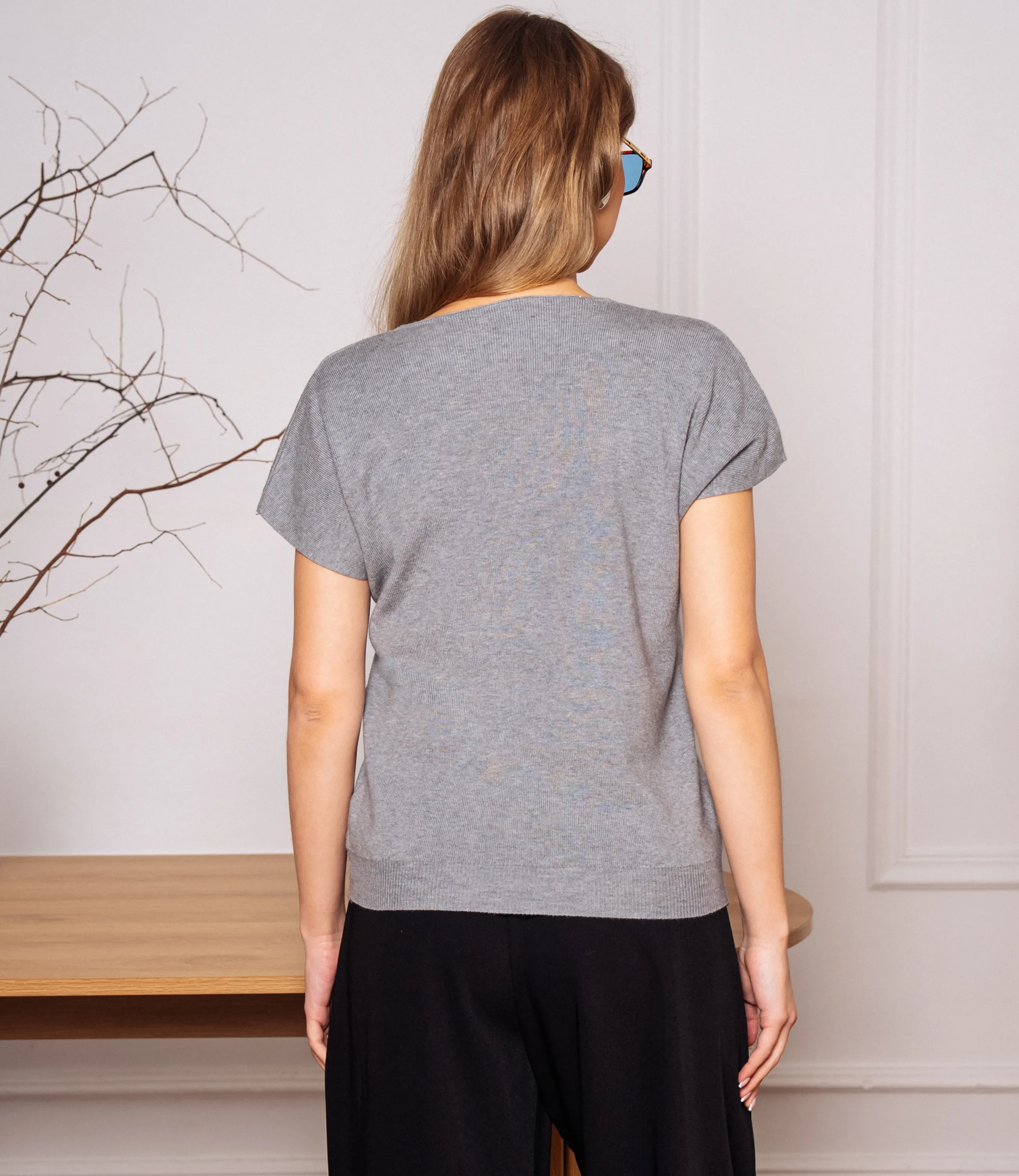 Футболка #КТ6010 (3), серый - фото 3