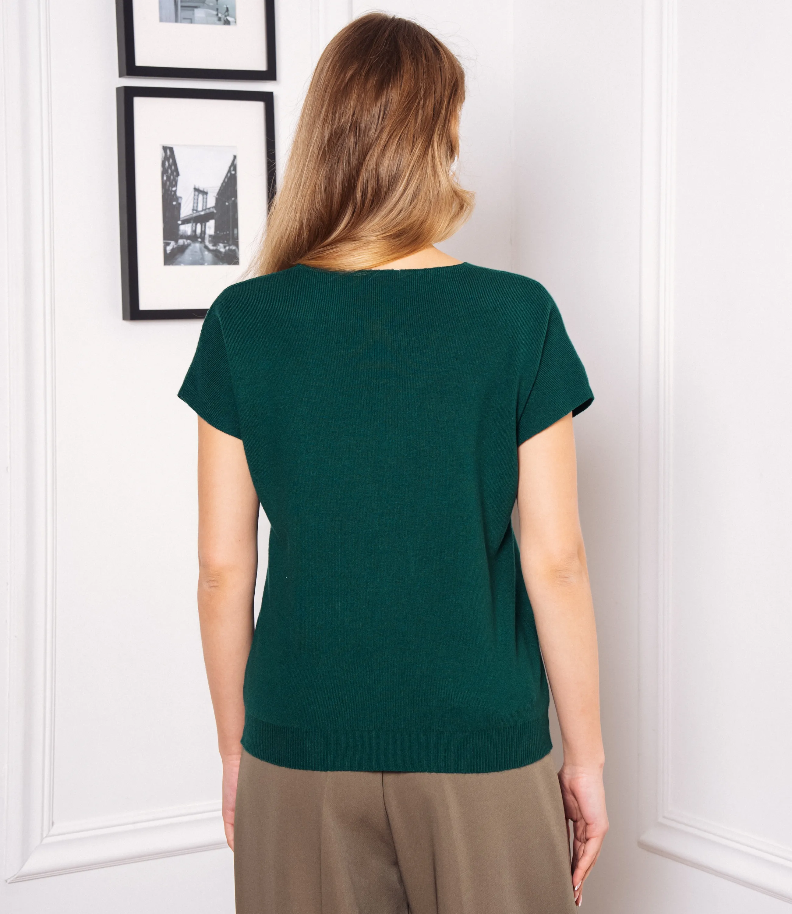 Футболка #КТ6010 (3), изумрудный - фото 3