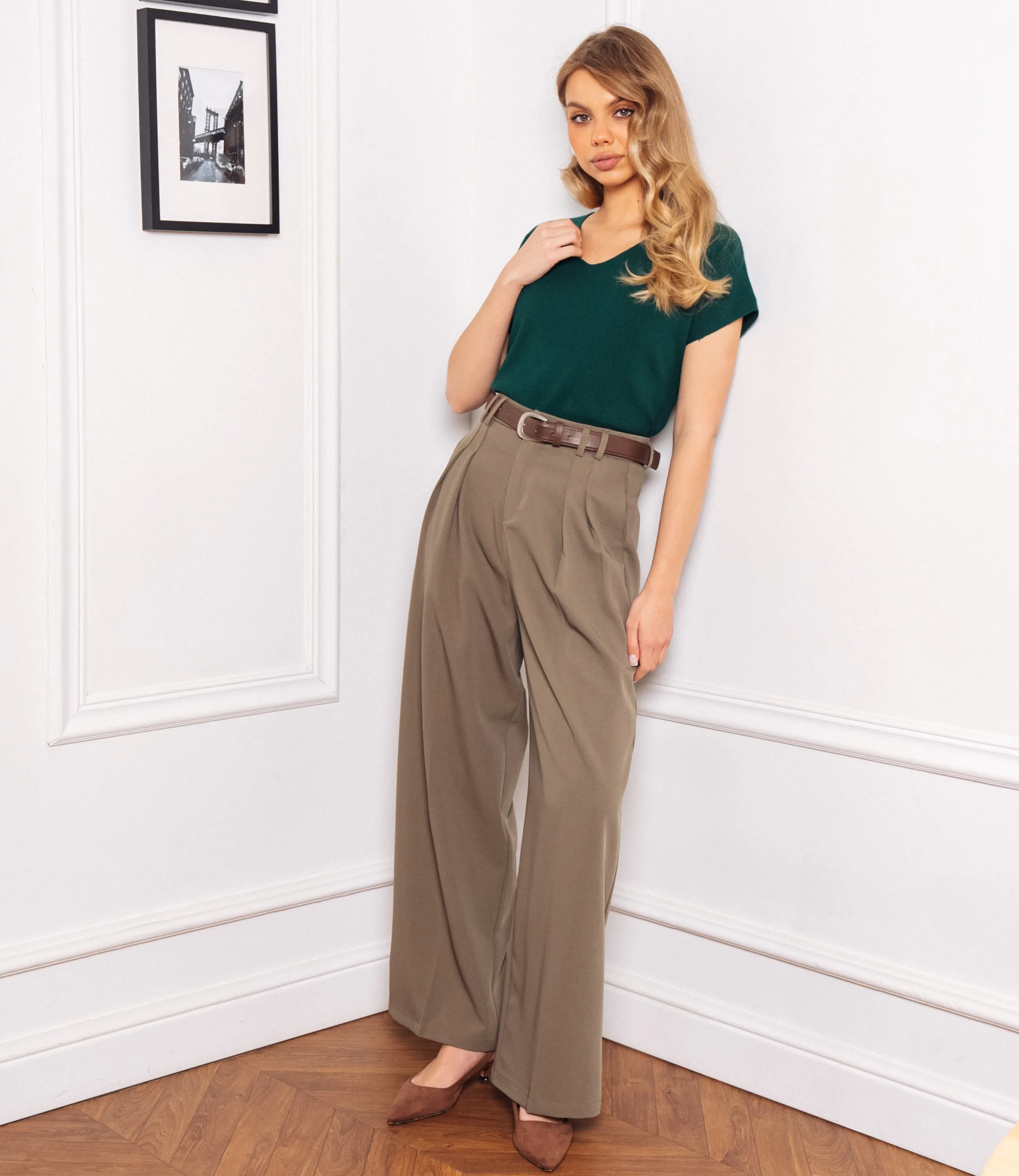 Футболка #КТ6010 (3), изумрудный - фото 4