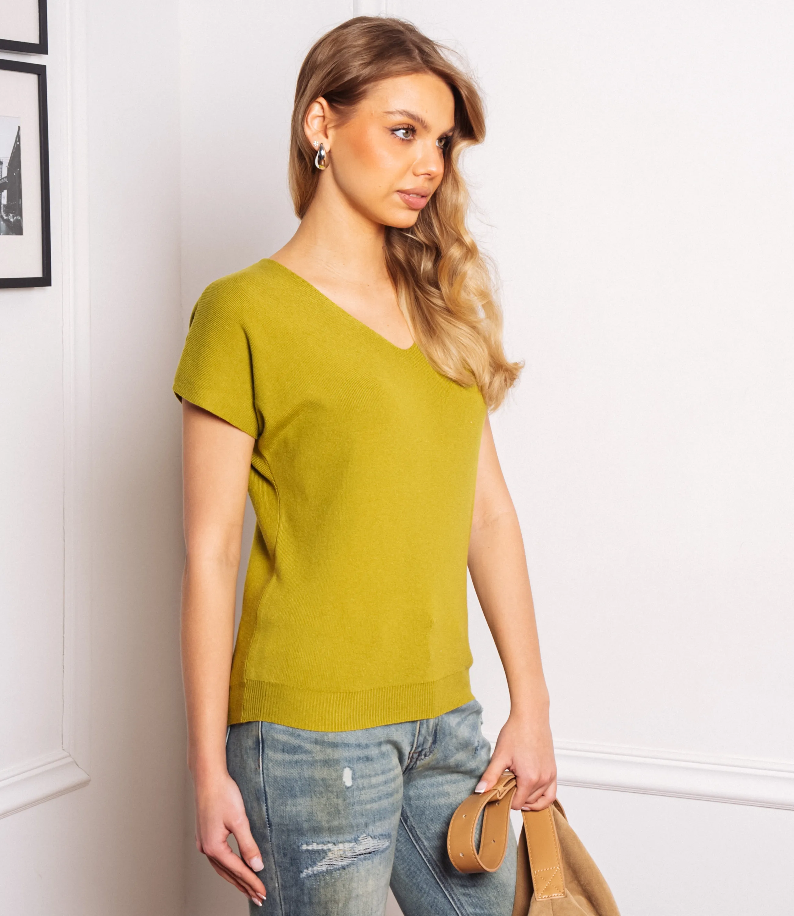 Футболка #КТ6010 (3), оливковый - фото 2