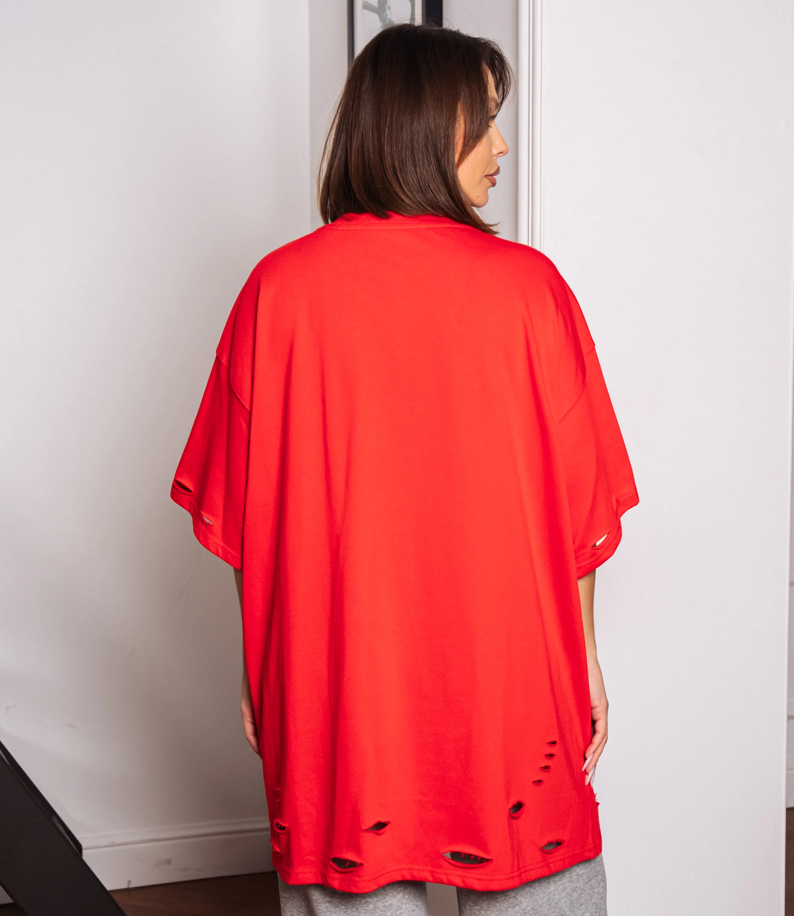 Футболка #КТ9279, красный - фото 3