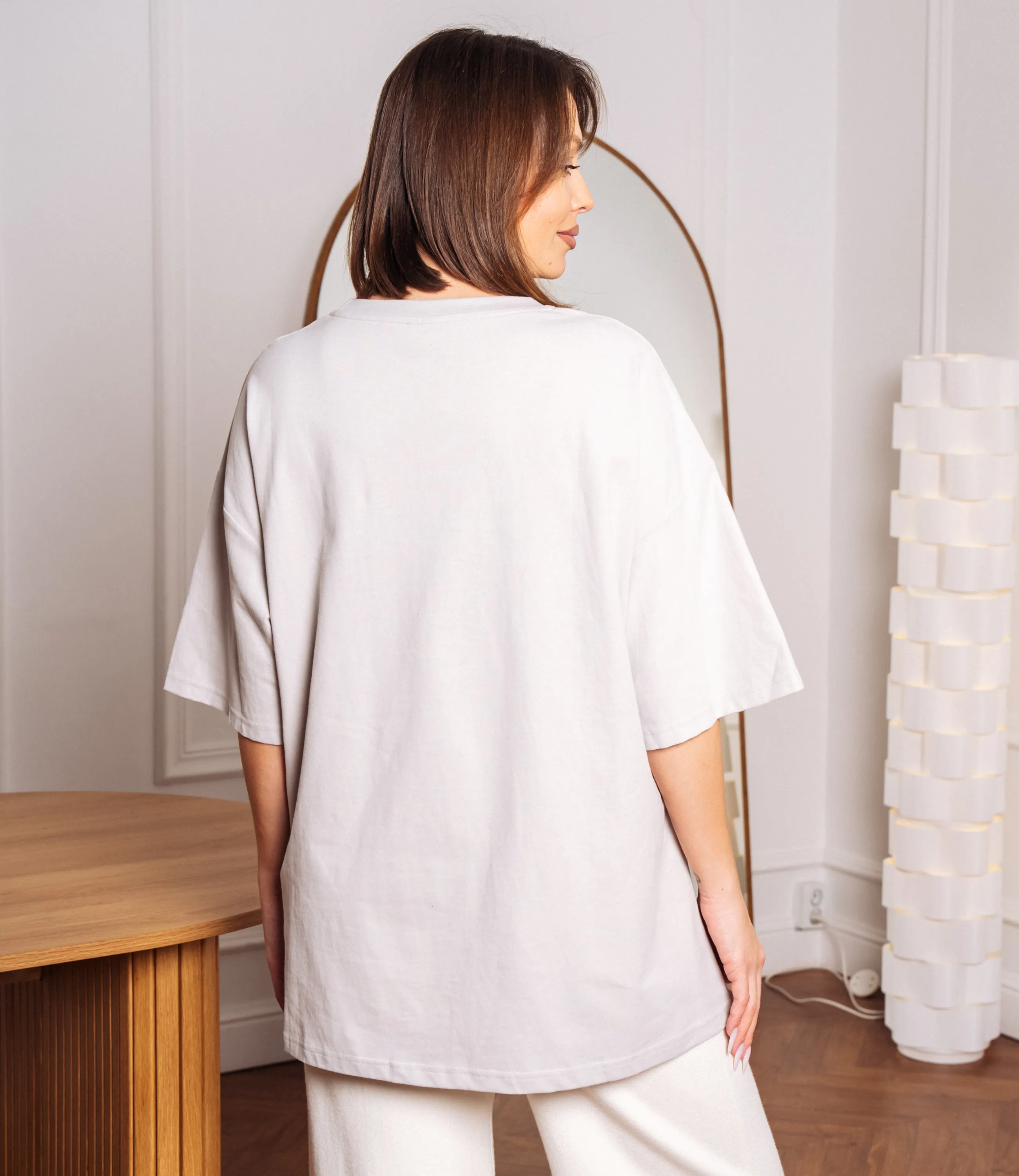 Футболка #КТ6848, светло-серый - фото 3