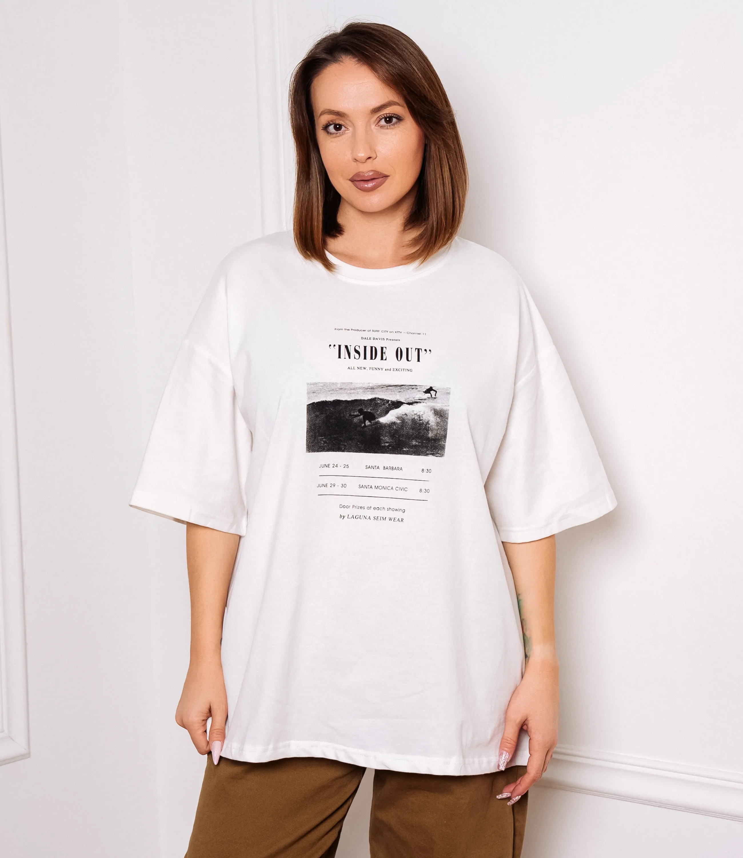 Футболка #КТ6848, белый - фото 1