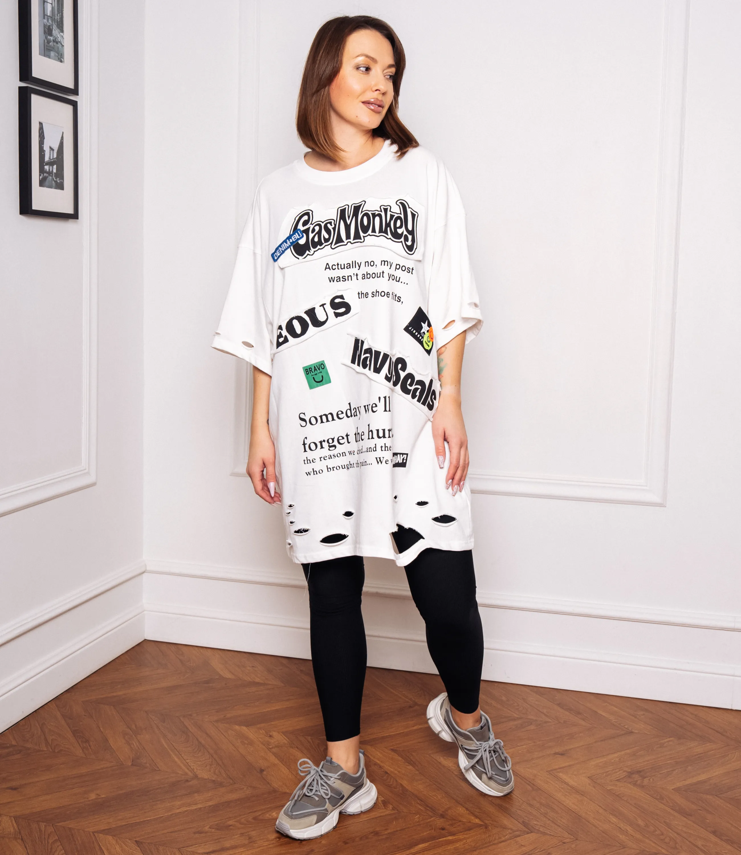 Футболка #КТ9279, белый - фото 4