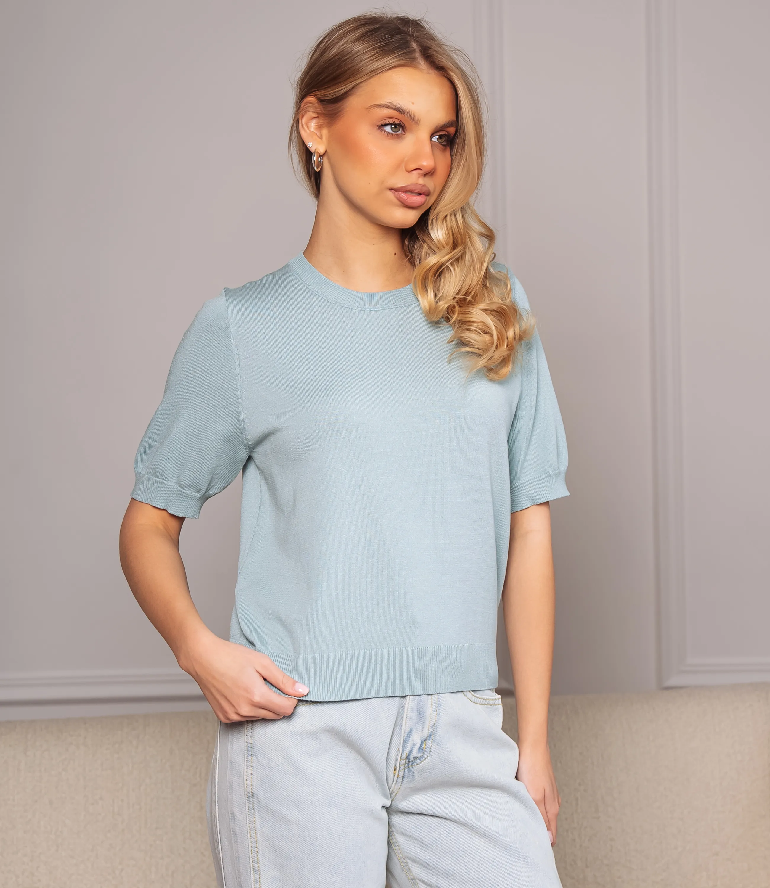 Футболка #ОКТ185001, ментоловый - фото 2