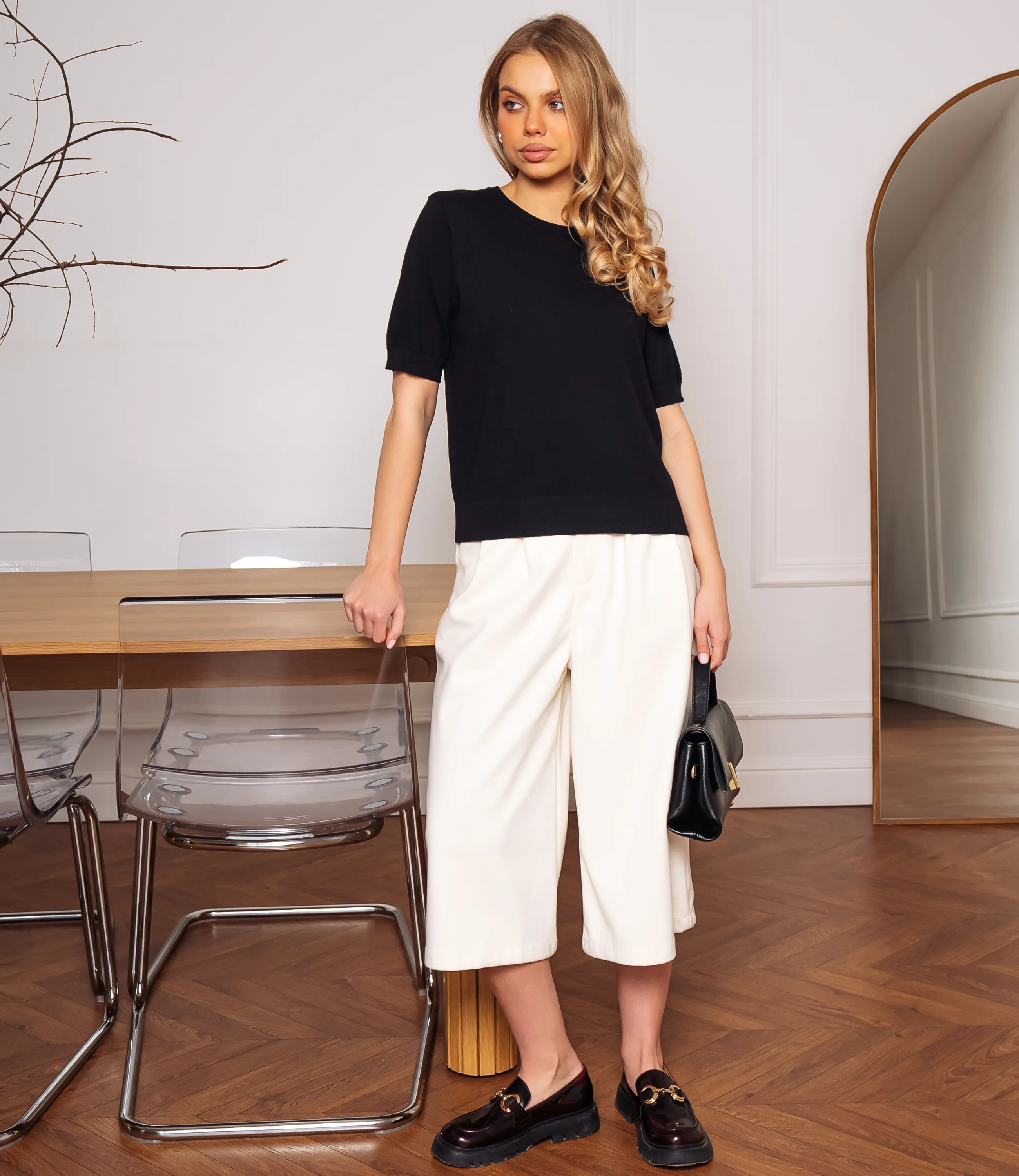 Футболка #ОКТ185001, чёрный - фото 4