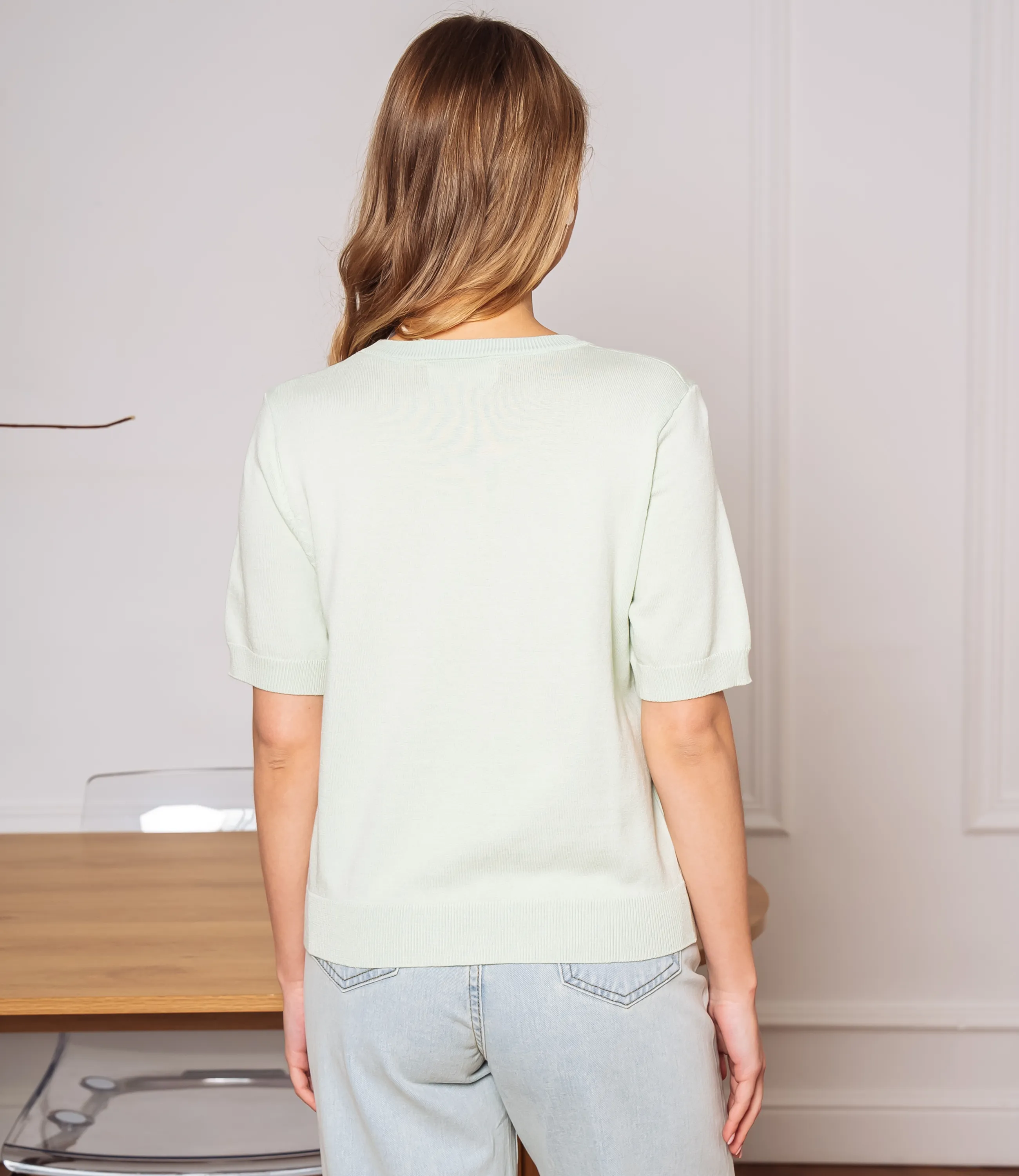 Футболка #ОКТ185001, мята - фото 3