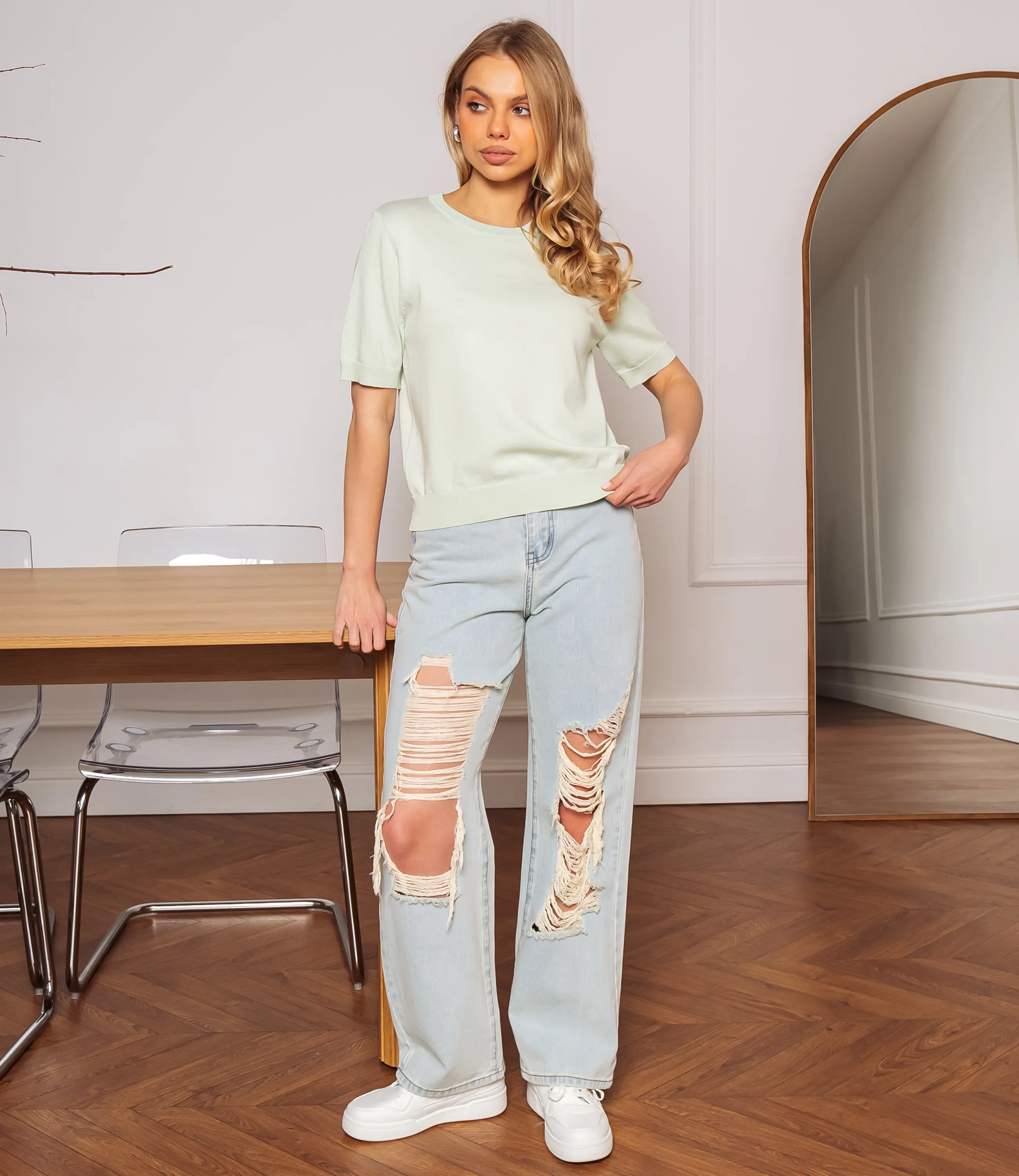 Футболка #ОКТ185001, мята - фото 4