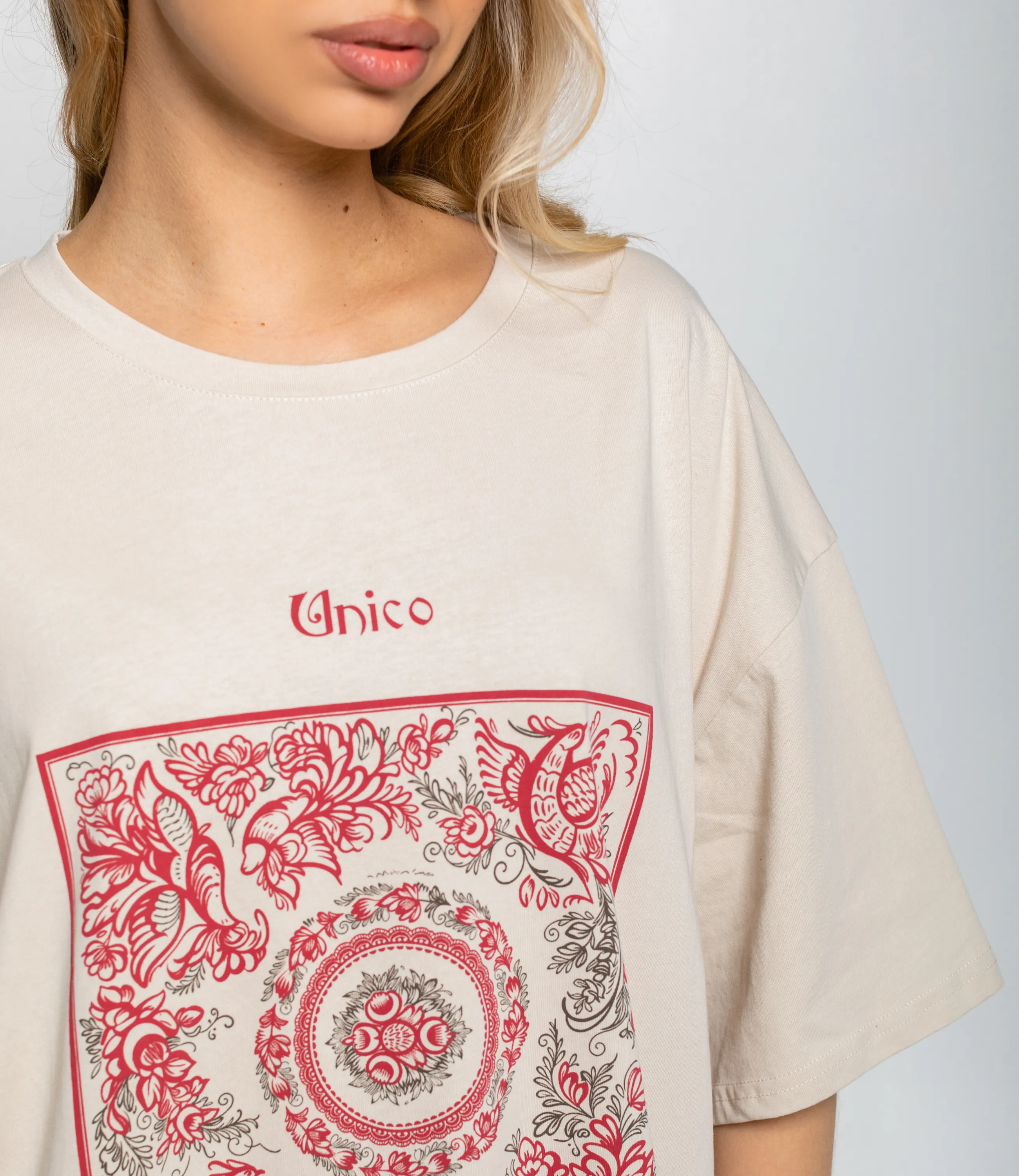 Футболка #КТ308230, светло-бежевый - фото 5