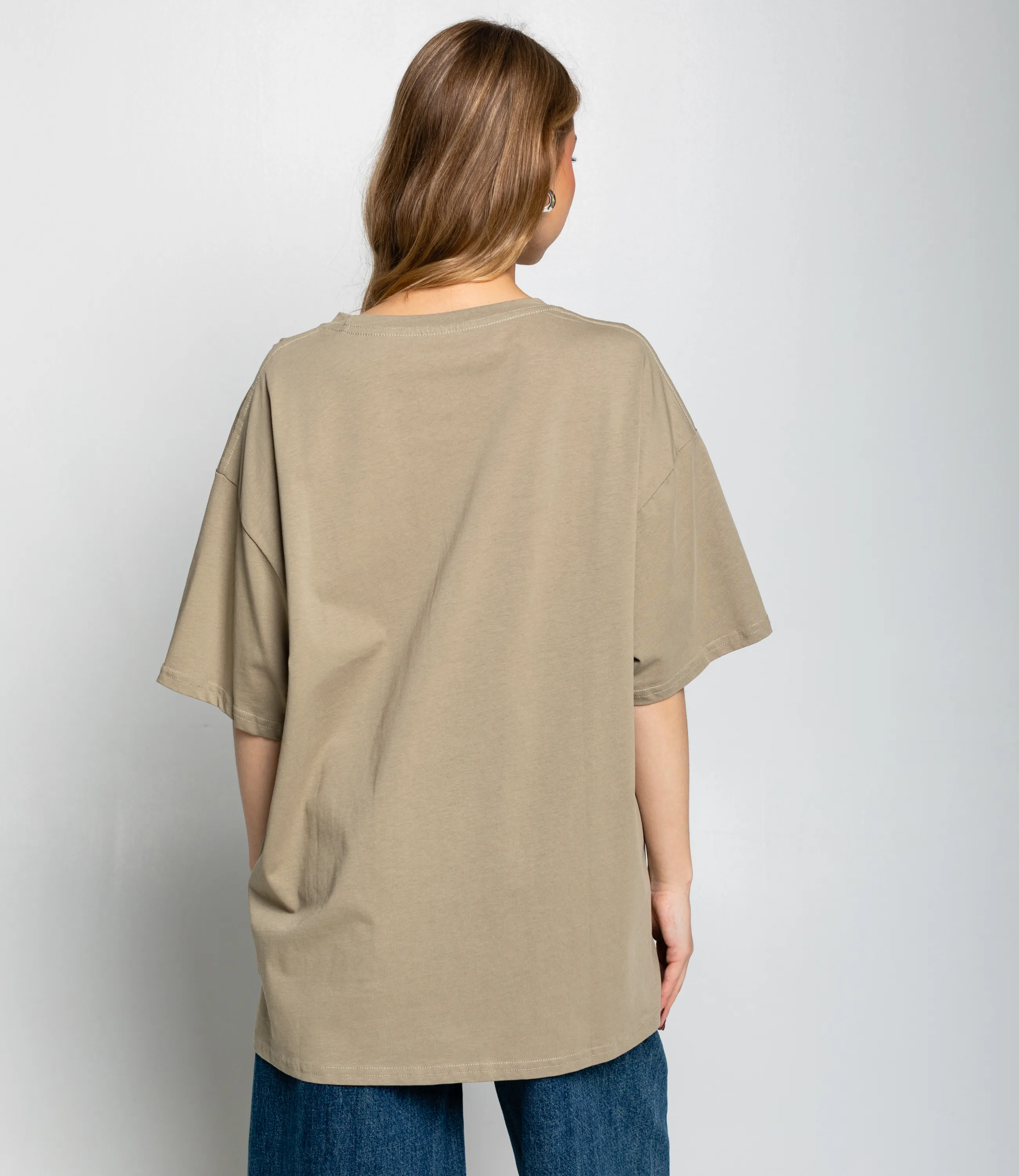 Футболка #КТ308230, серо-зелёный - фото 3